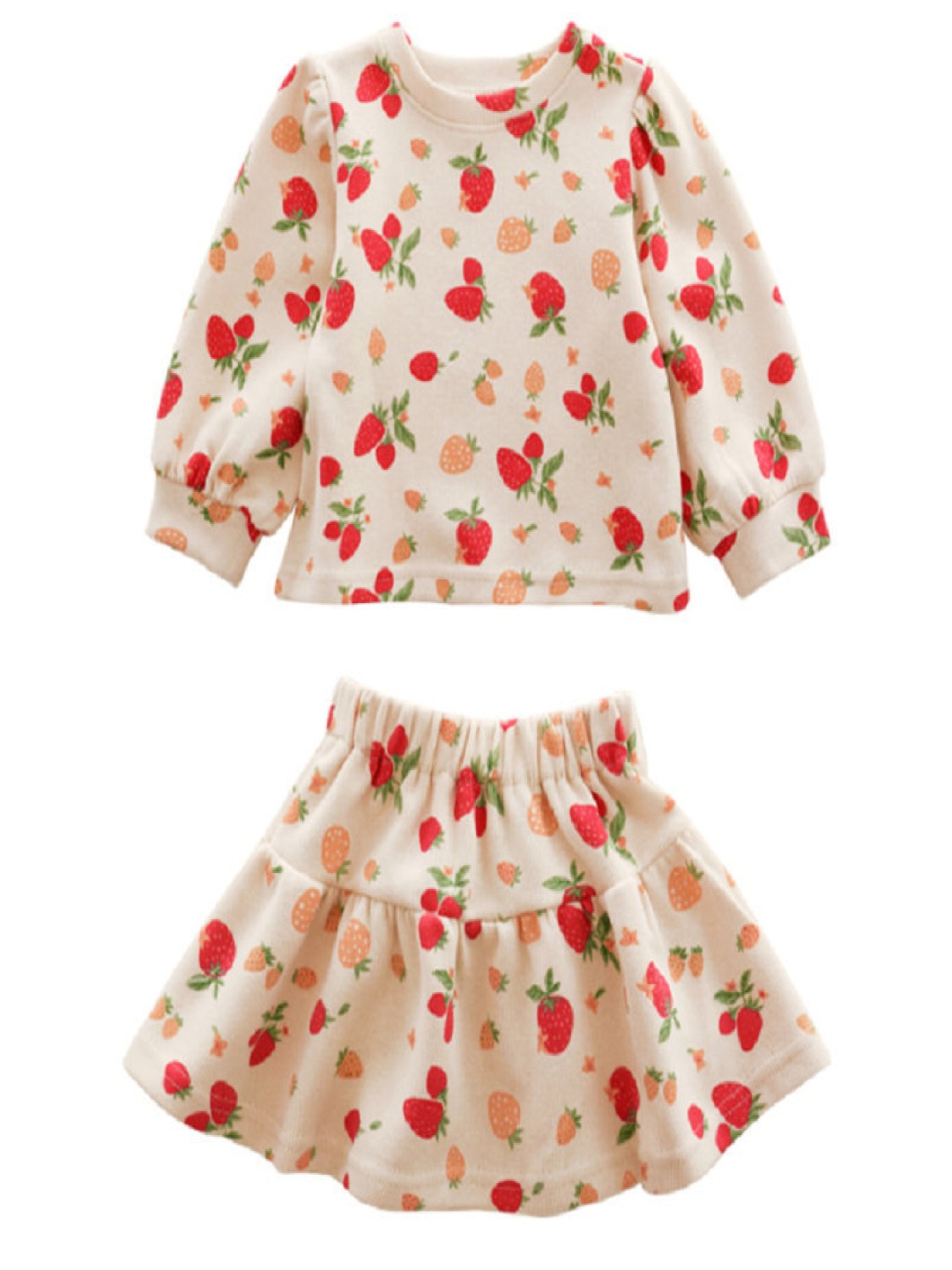 

StyleCast x Revolte Girls Printed Long Sleeves T-Shirt With Skirt, Pink