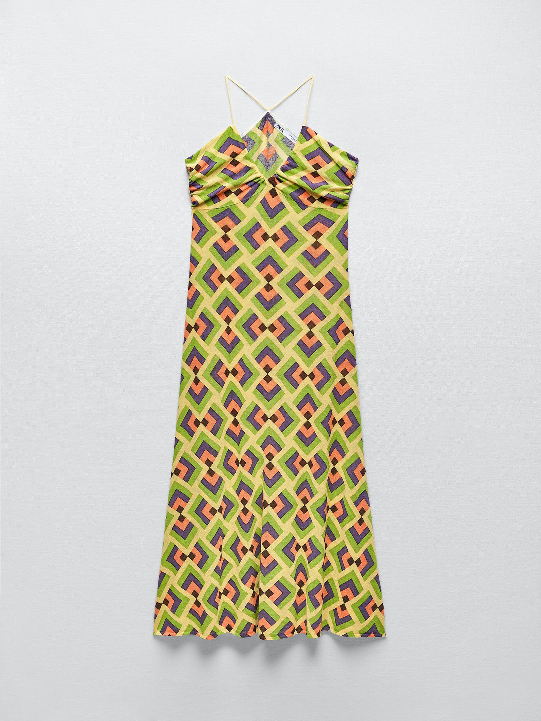 

ZARA Print A-Line Maxi Dress, Multi