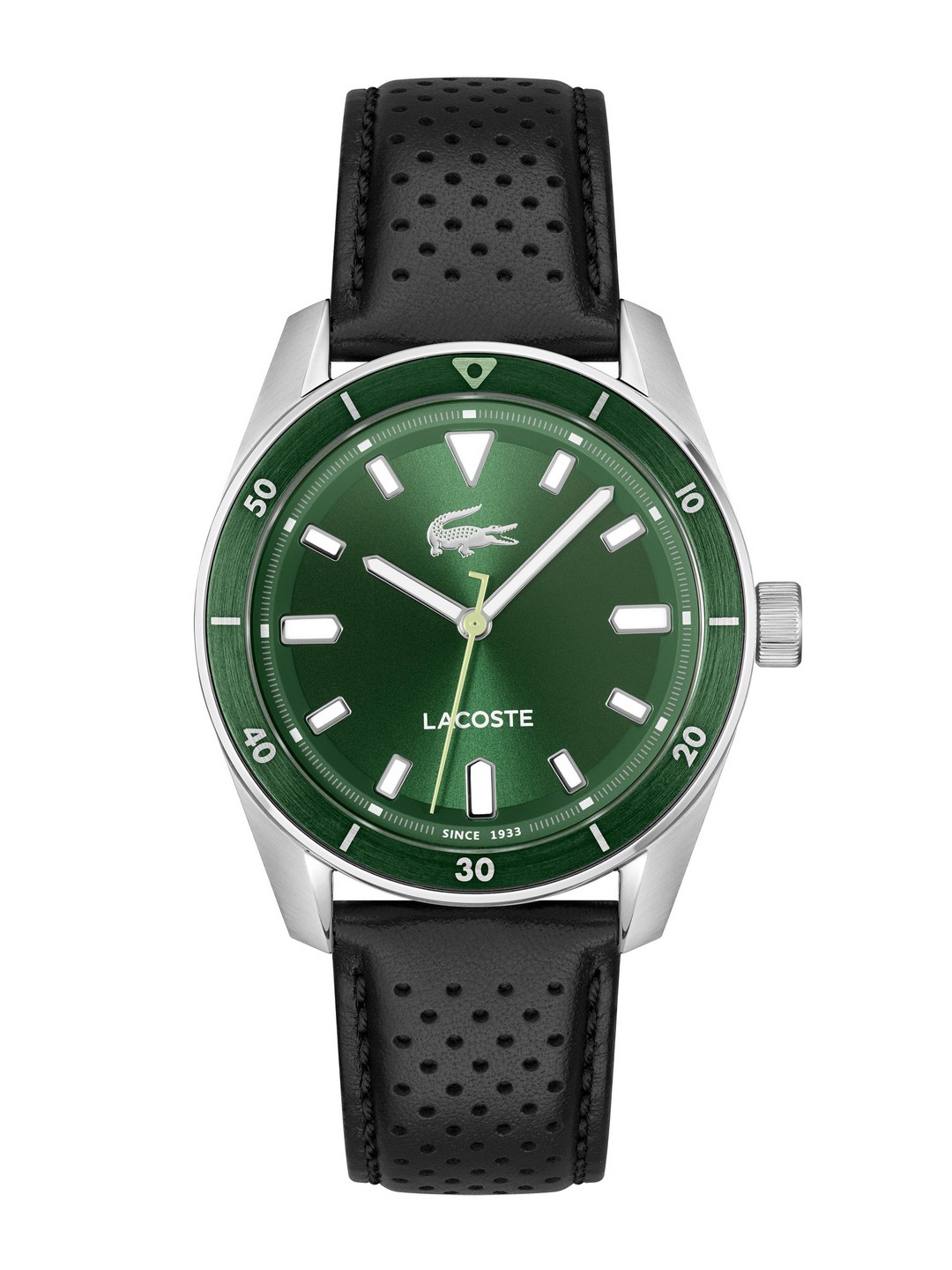 

Lacoste Men Boston Leather Straps Analogue Watch 2011423, Green