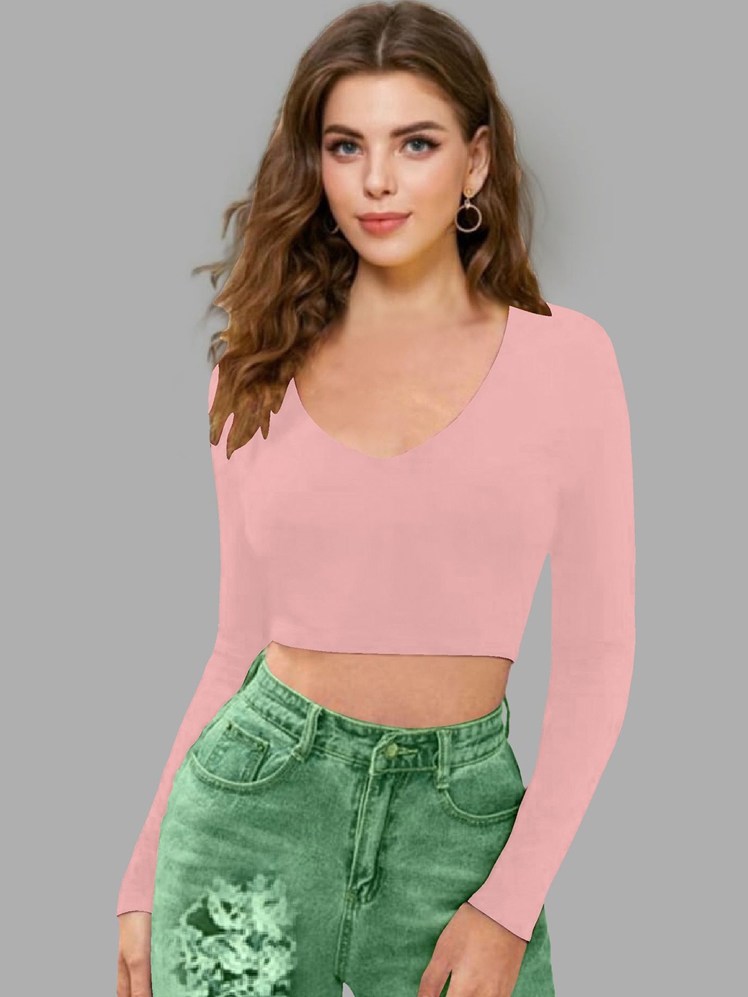 

Dream Beauty Fashion Crop Top, Peach