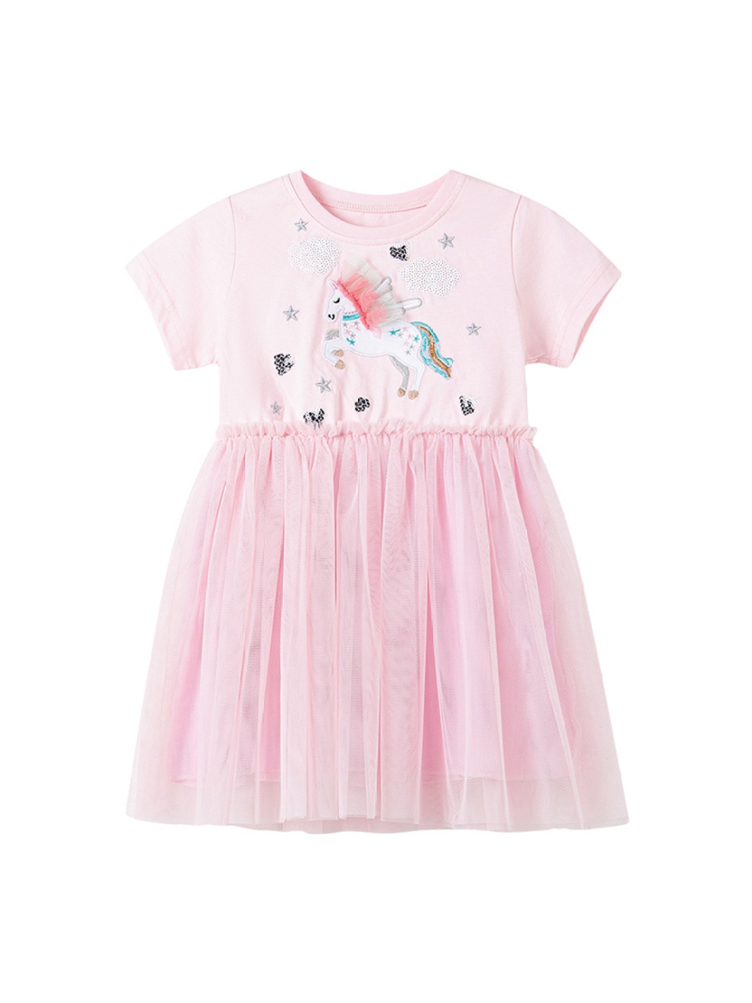 

StyleCast x Revolte Girls Embroidered Cotton Fit & Flare Dress, Pink