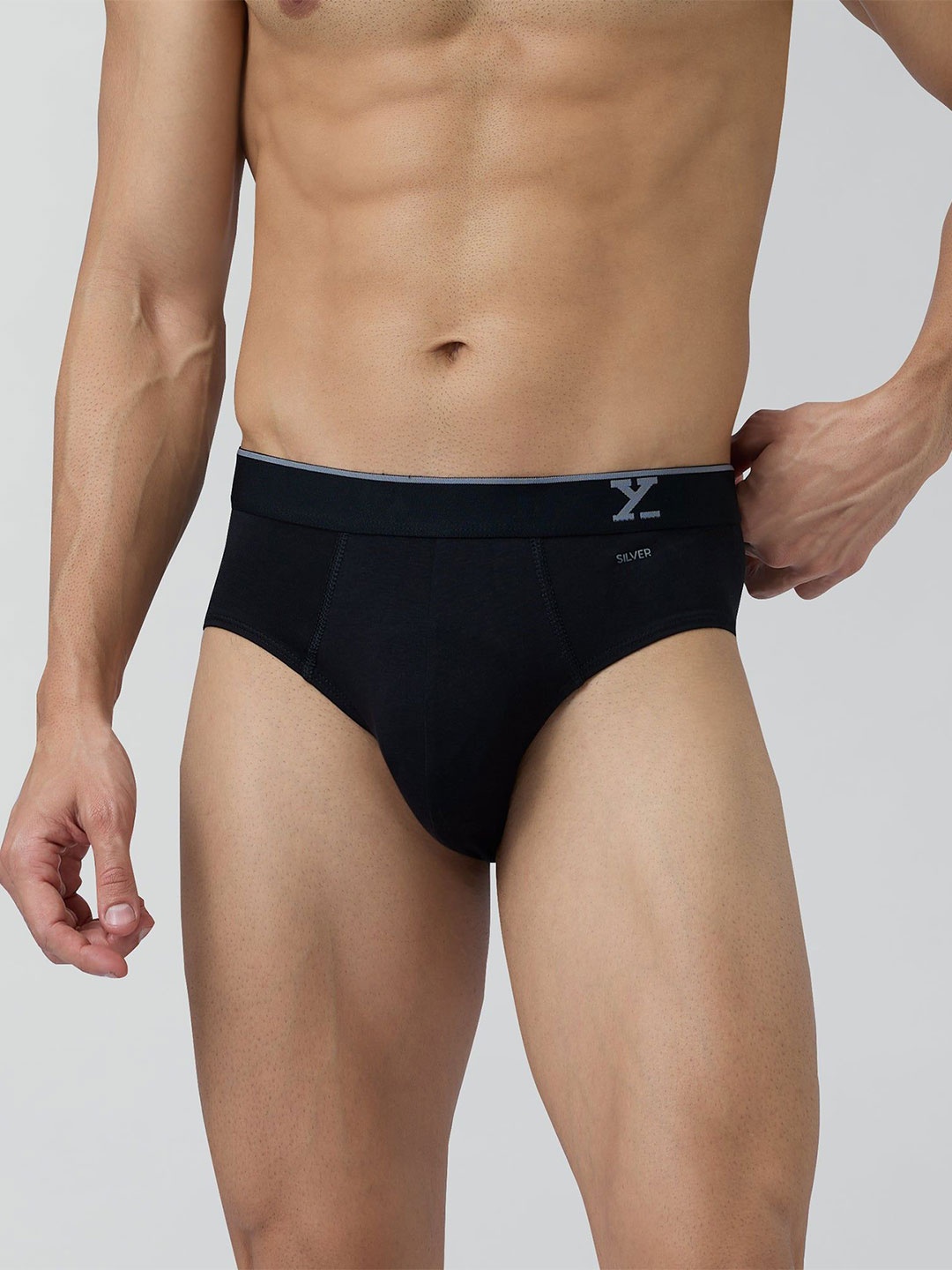 

XYXX Men Traq Pack Of 3 Cotton Briefs XYBRF3PCKN1060, Black