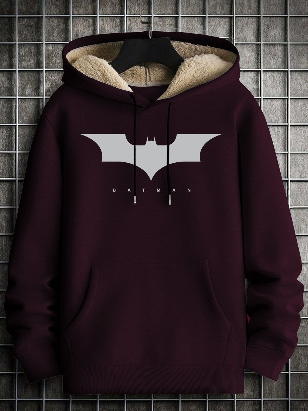 

TOGS & TERRE Women Printed Hooded Sweatshirt, Maroon