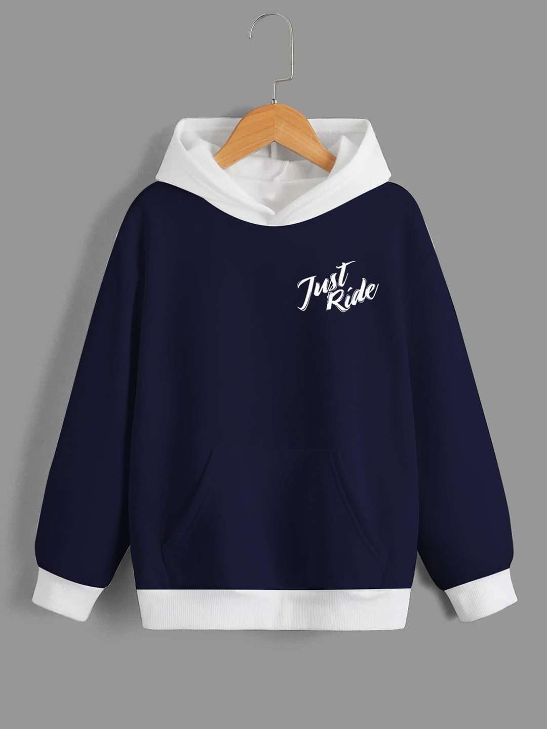 

Dagcros Boys Printed Hooded Pullover Sweatshirt, Blue