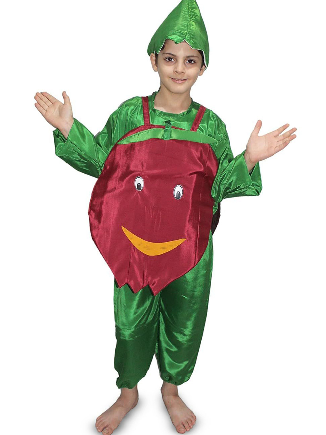 

Kaku Fancy dresses Kids Pomegranate Fruits Costume Set, Red