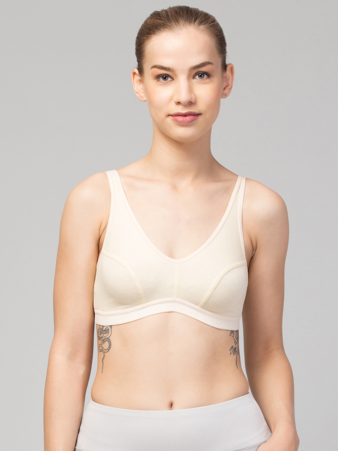 

Apraa & Parma Women Cotton Full Coverage Bra, Beige