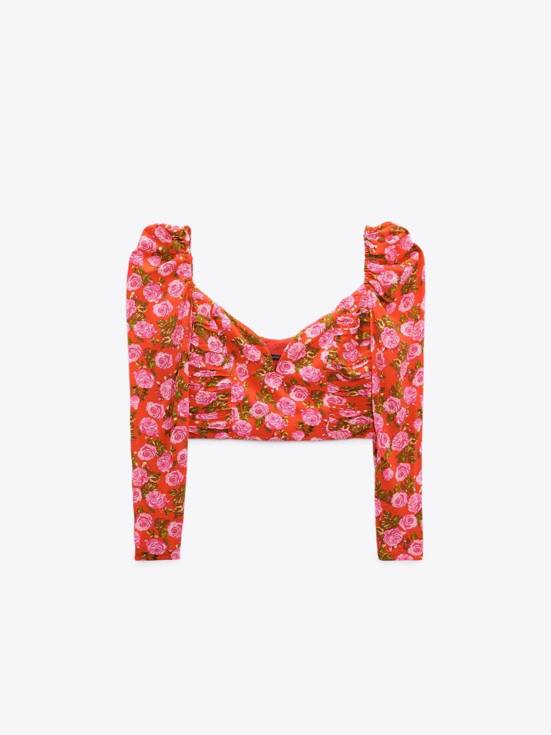 

ZARA Women Floral Printed Casual Shirt, Red
