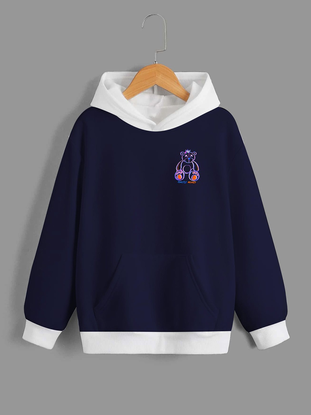 

Dagcros Boys Printed Hooded Sweatshirt, Blue