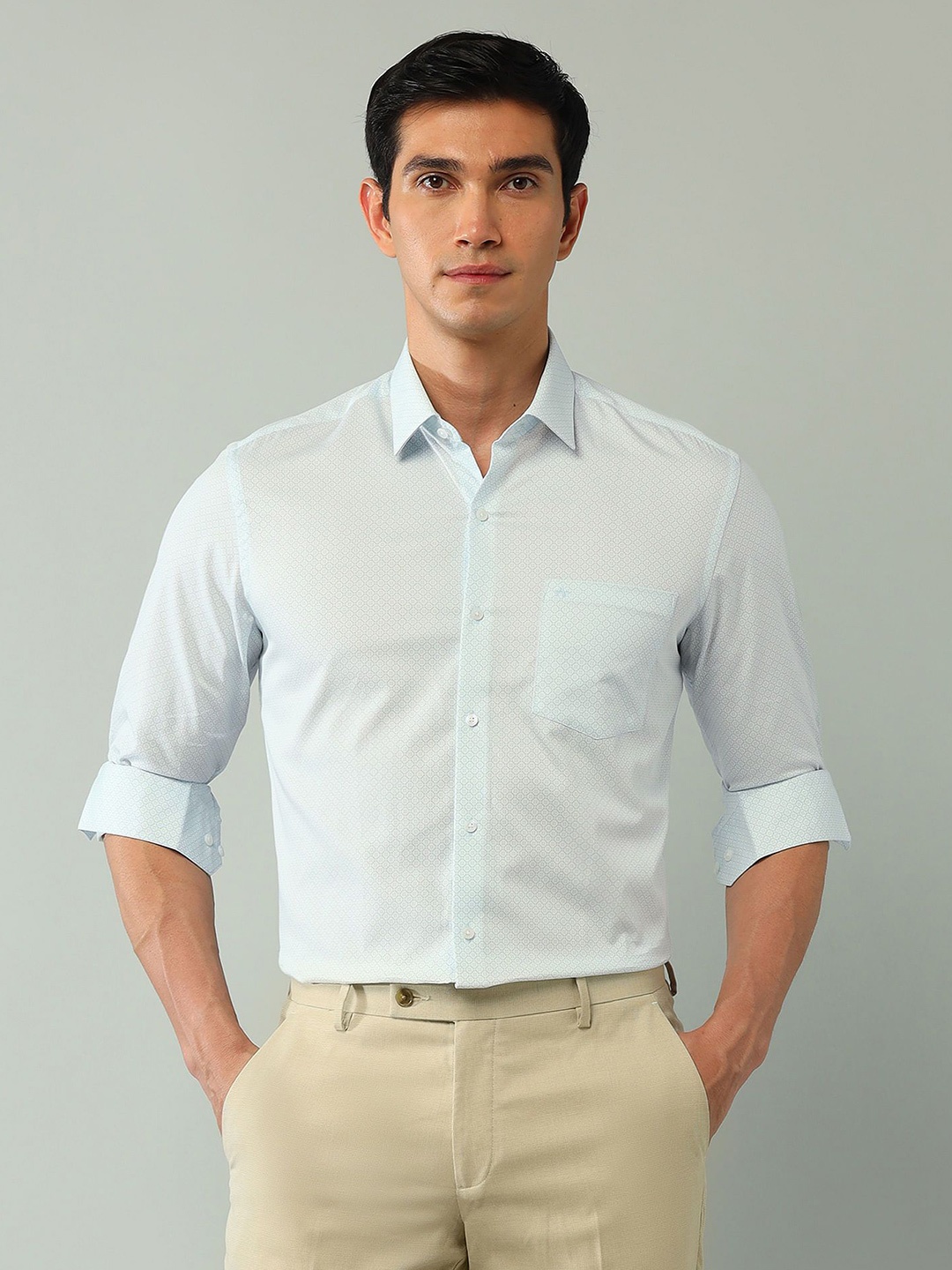 

Arrow Men Slim Fit Opaque Printed Casual Shirt, Green