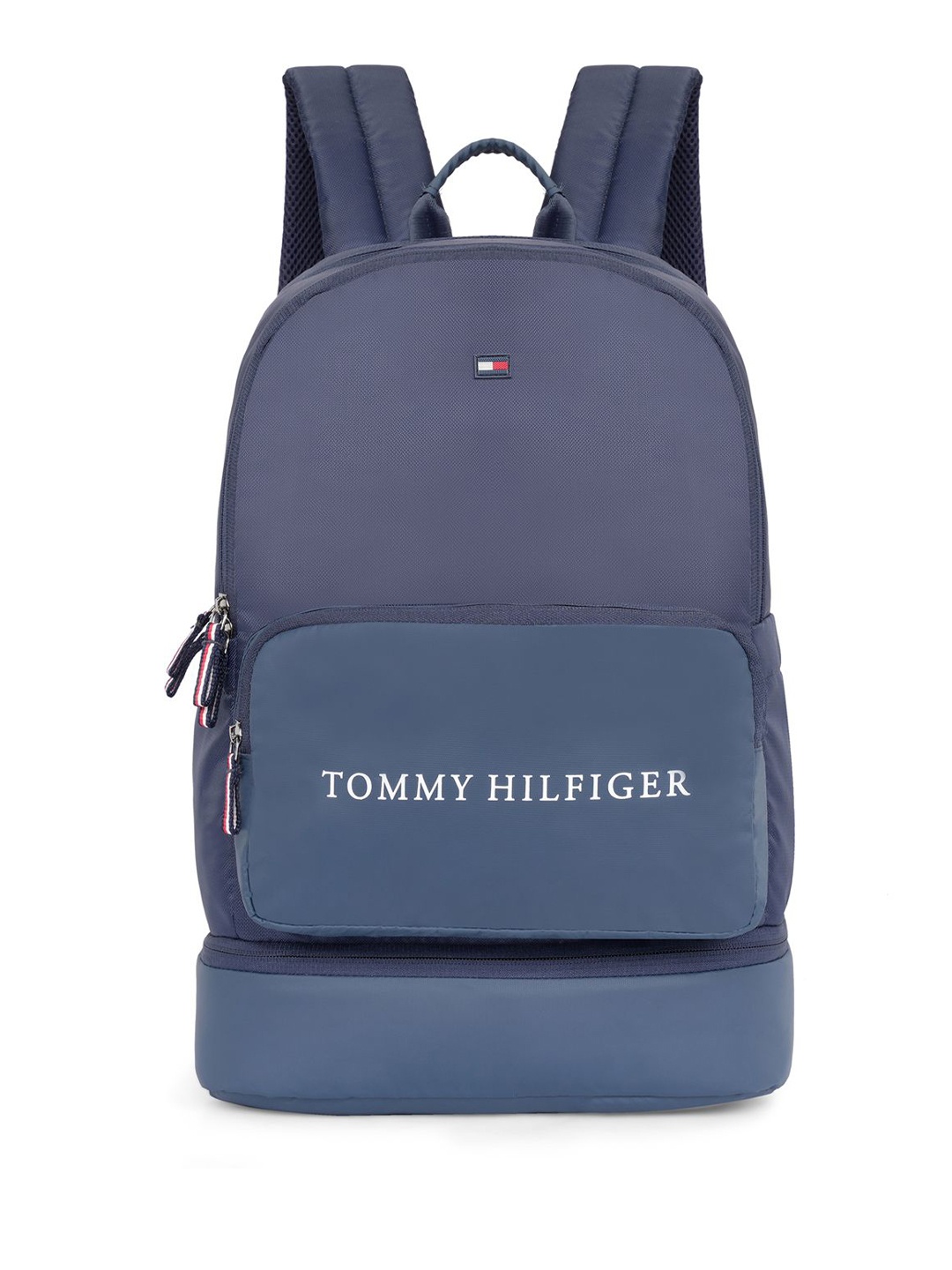 

Tommy Hilfiger Unisex Yonkers Brand Logo Backpack with Shoe Pocket, Navy blue