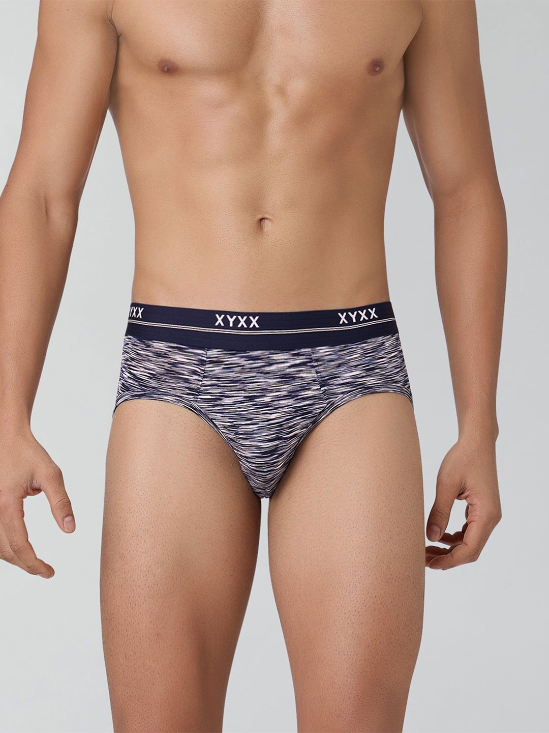 

XYXX Men Artisto Modal Basic Briefs Brush Blue XYBRF76