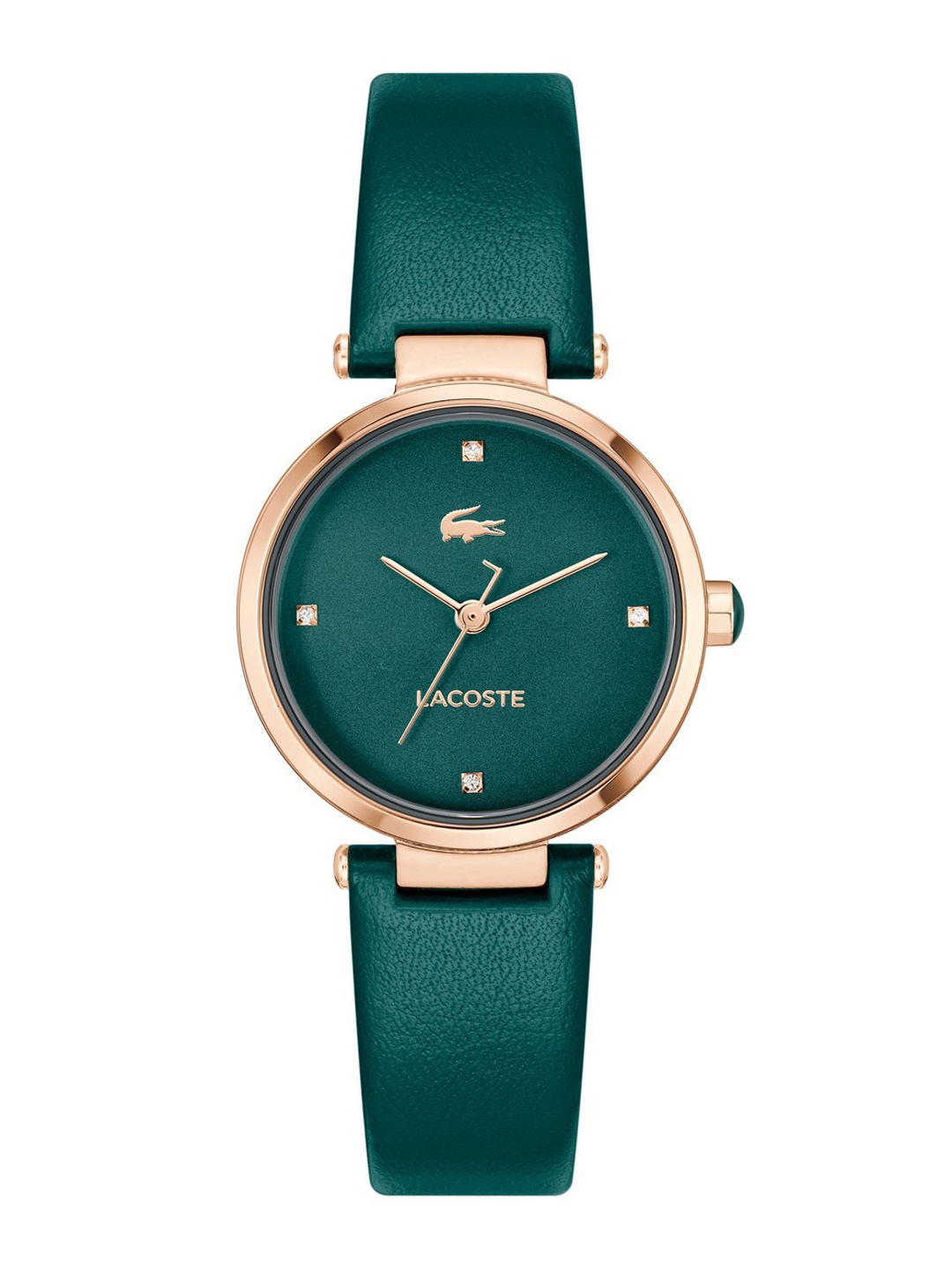 

Lacoste Women Orba Leather Straps Analogue Watch 2001424, Green