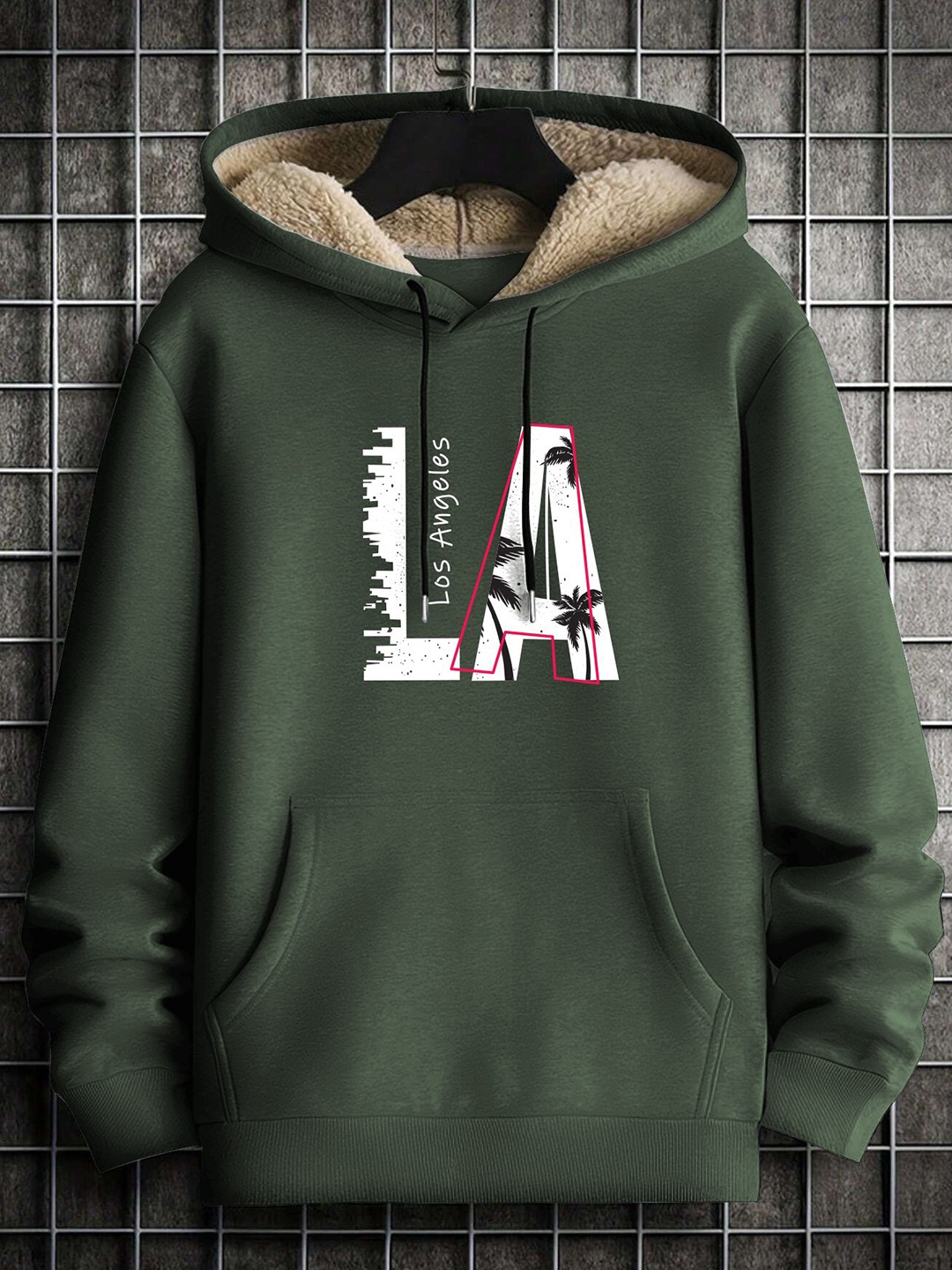 

TOGS & TERRE Women Printed Hooded Sweatshirt, Green