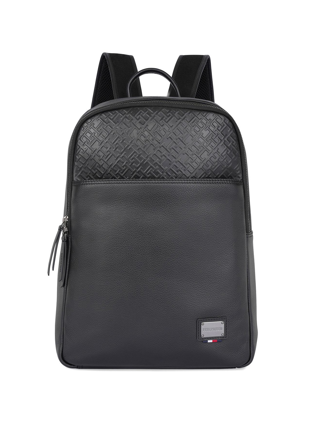 

Tommy Hilfiger Unisex Leather Hackney Backpack, Black