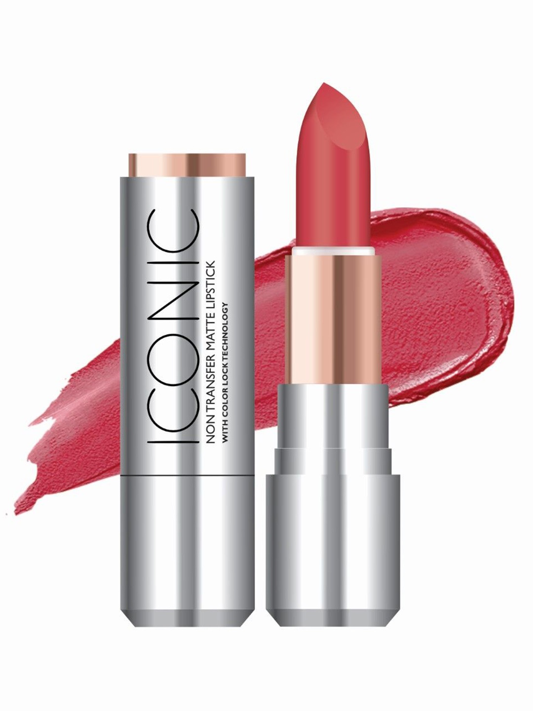 

TEEN TEEN COSMETICS Iconic Non Transfer All Day Wear Matte Lipstick-3.8 g-Overstatement 09, Red