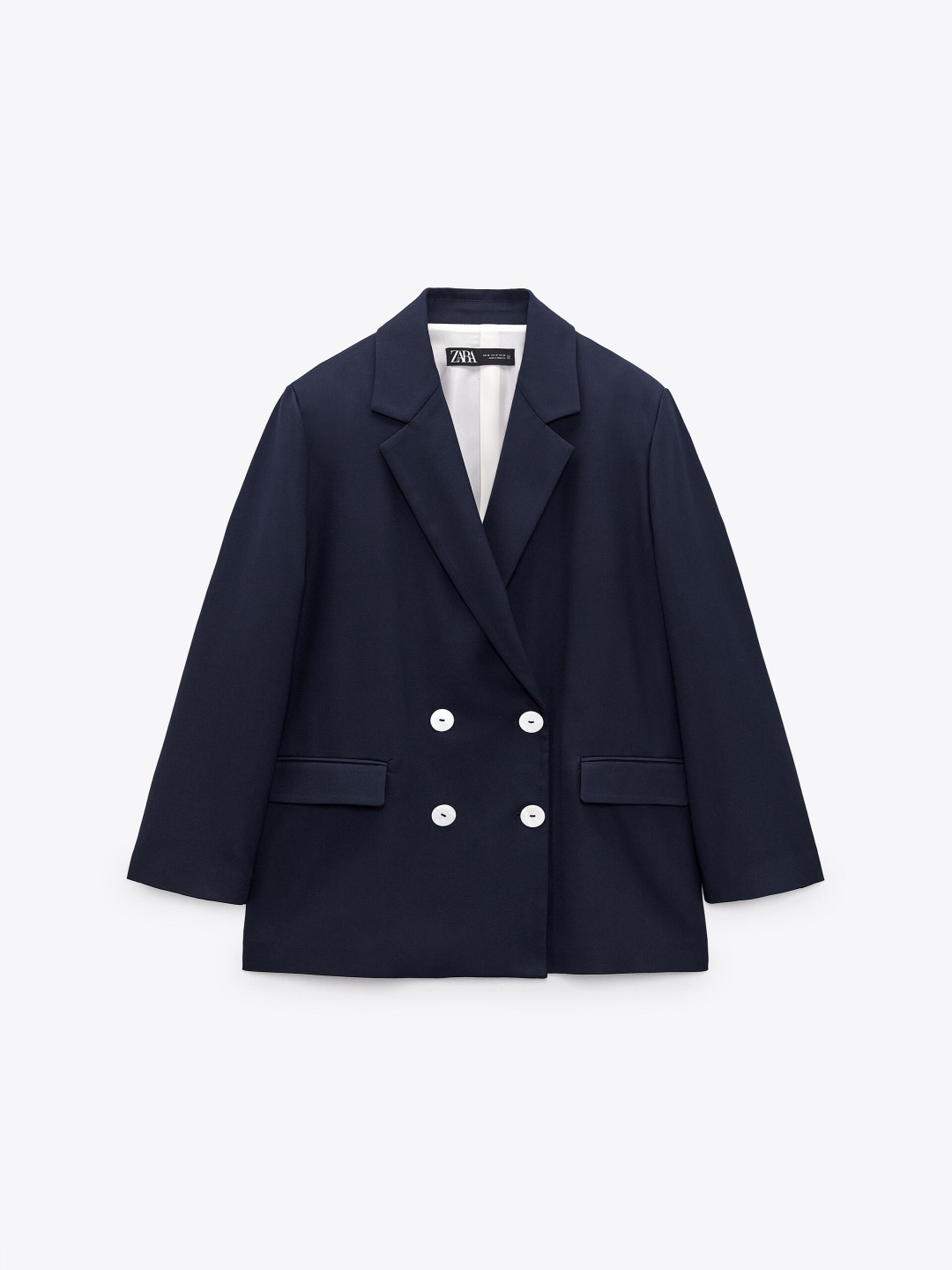 

ZARA Women Navy Blue Blazers