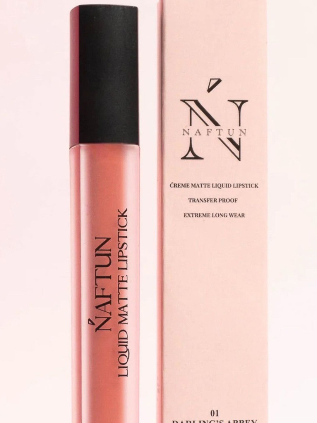 

NAFTUN BEAUTY Creme Matte Liquid Lipstick - 6 ml - Darlings Abbey-01, Pink