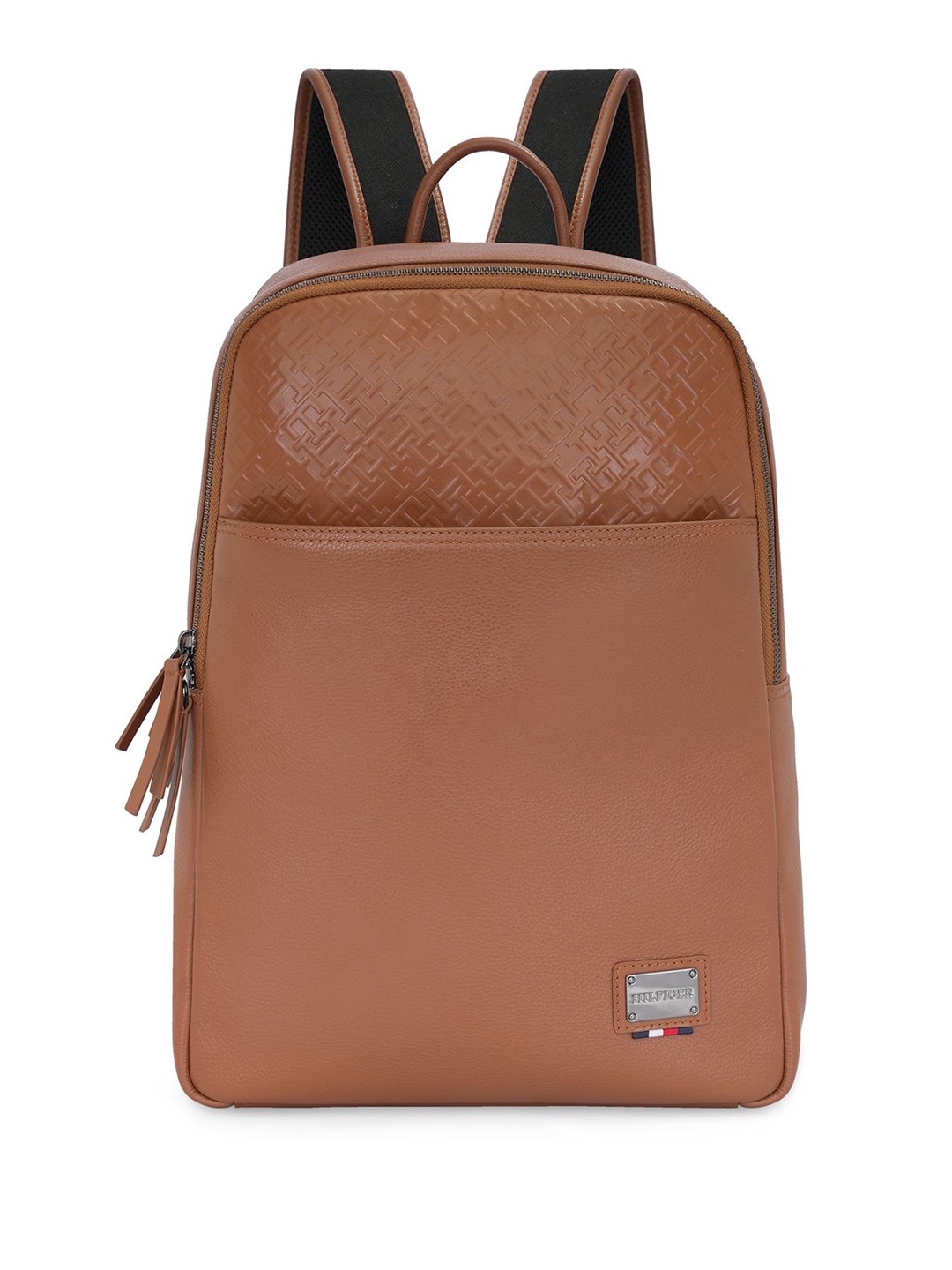 

Tommy Hilfiger Unisex Leather Backpack, Tan