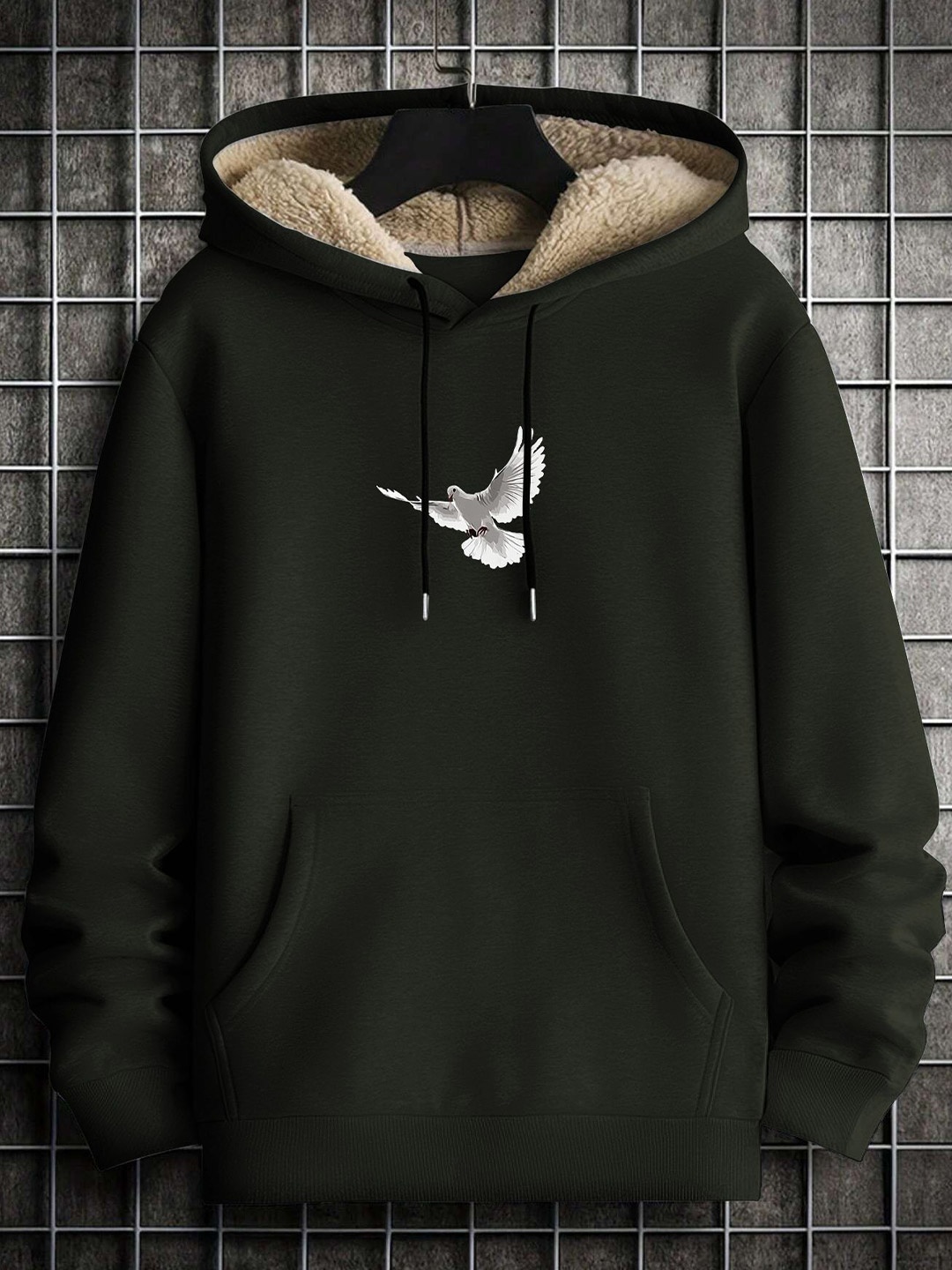 

TOGS & TERRE Women Graphic Printed Hooded Sweatshirt, Olive