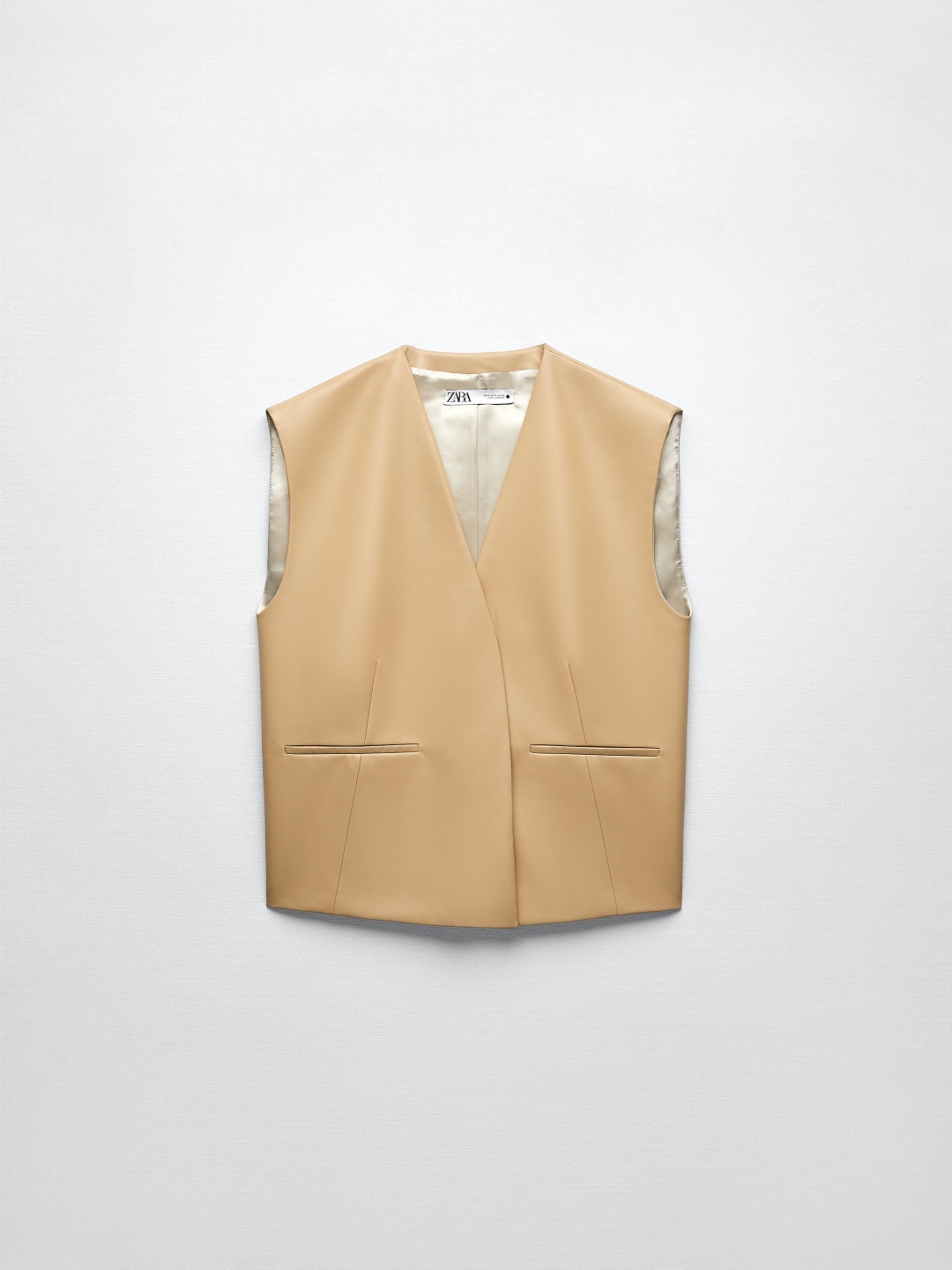 

ZARA Women Waistcoat, Beige