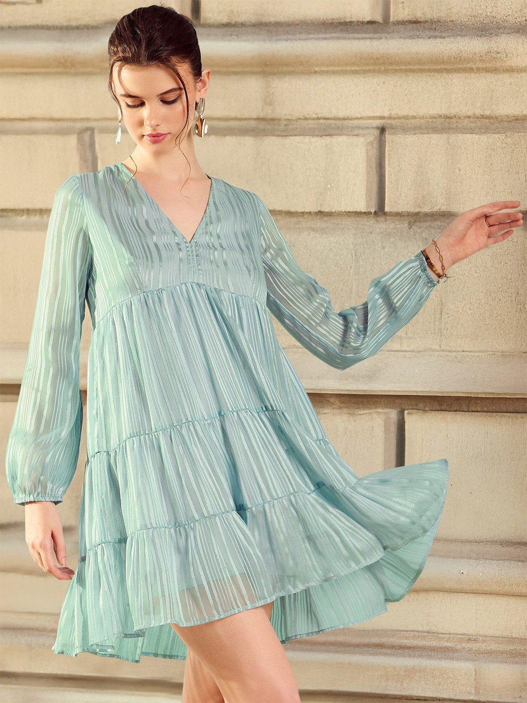 

STYLECAST X KASSUALLY Women Fit & Flare Dress, Blue