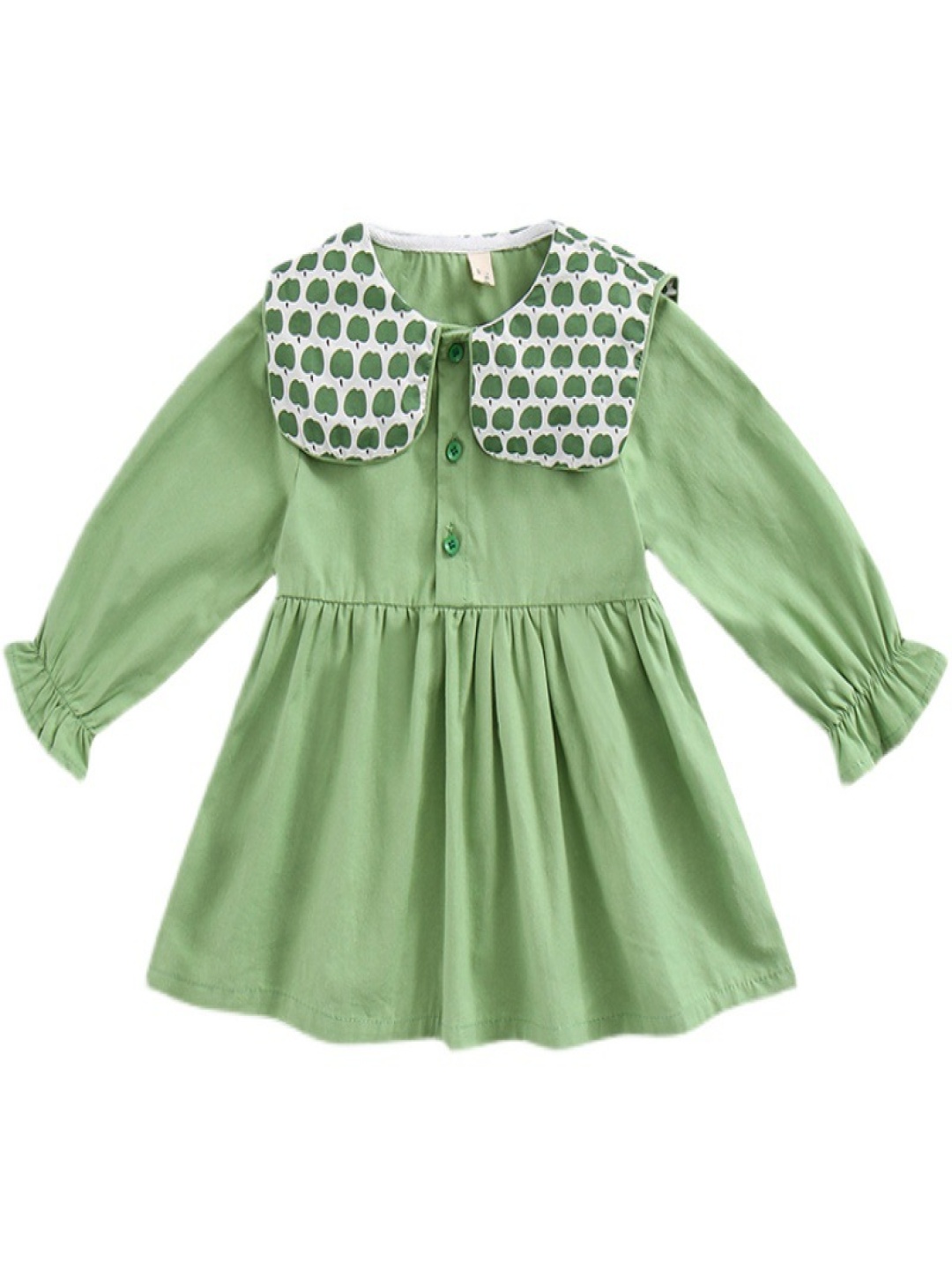 

StyleCast x Revolte Girls Puff Sleeves A-Line Dress, Green