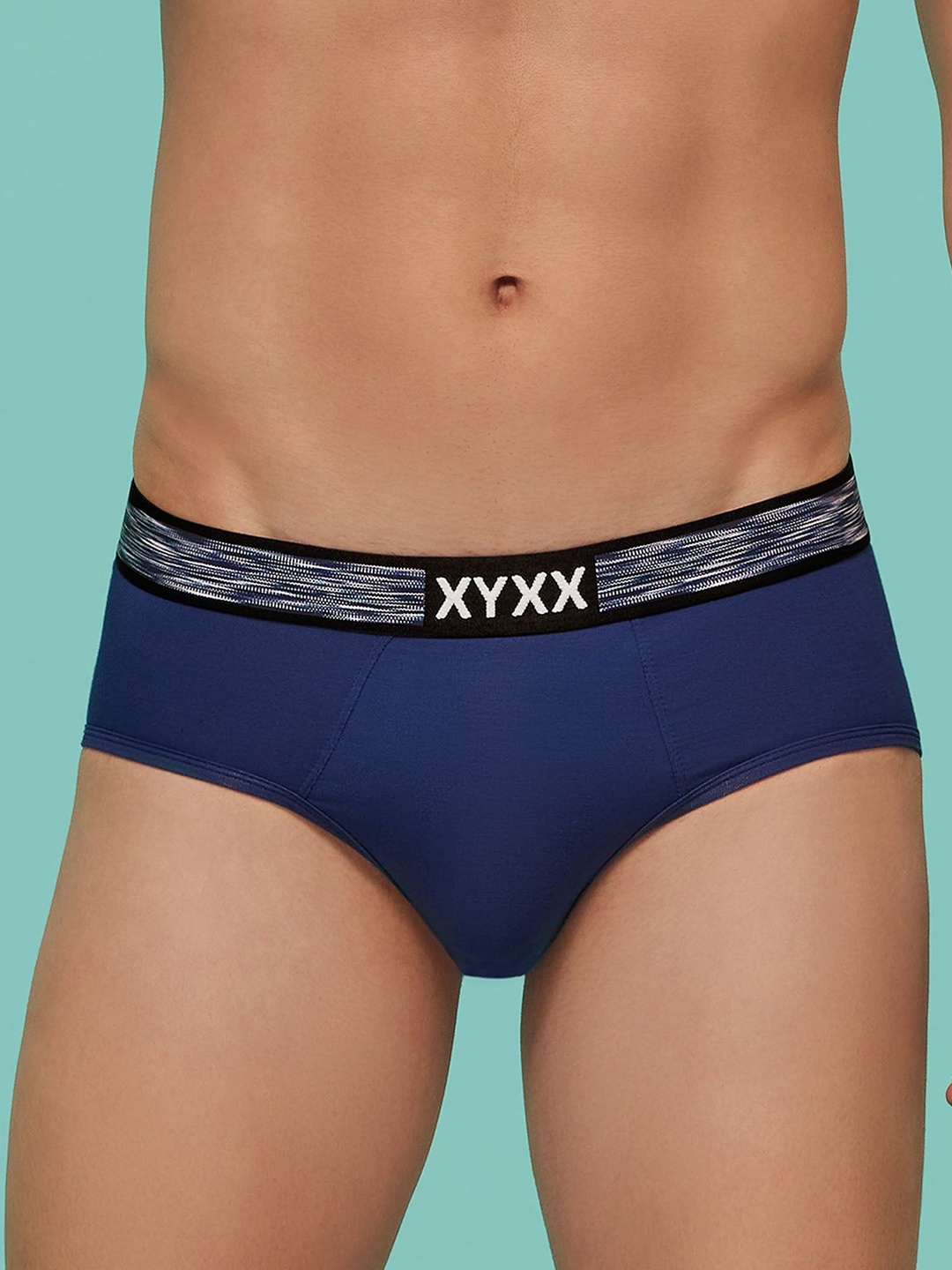 

XYXX Men Mid-Rise Hues Basic Briefs XYBRF82, Navy blue