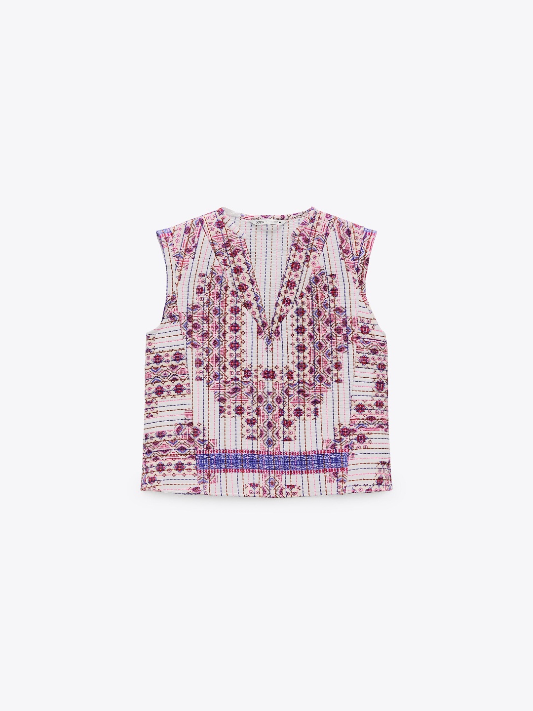 

ZARA Women Opaque Printed Casual Shirt, White