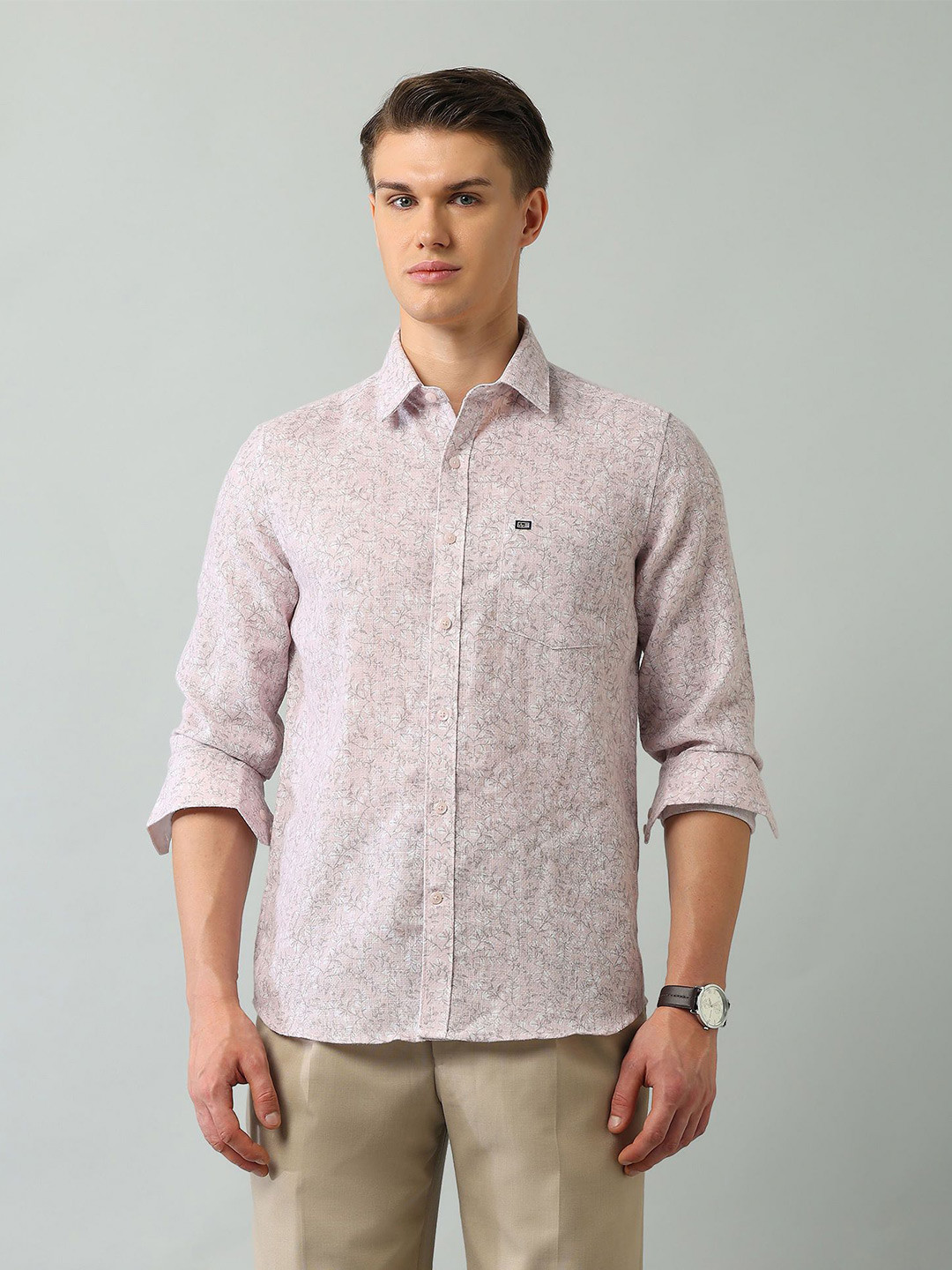 

Arrow Sport Men Slim Fit Floral Opaque Printed Casual Shirt, Pink