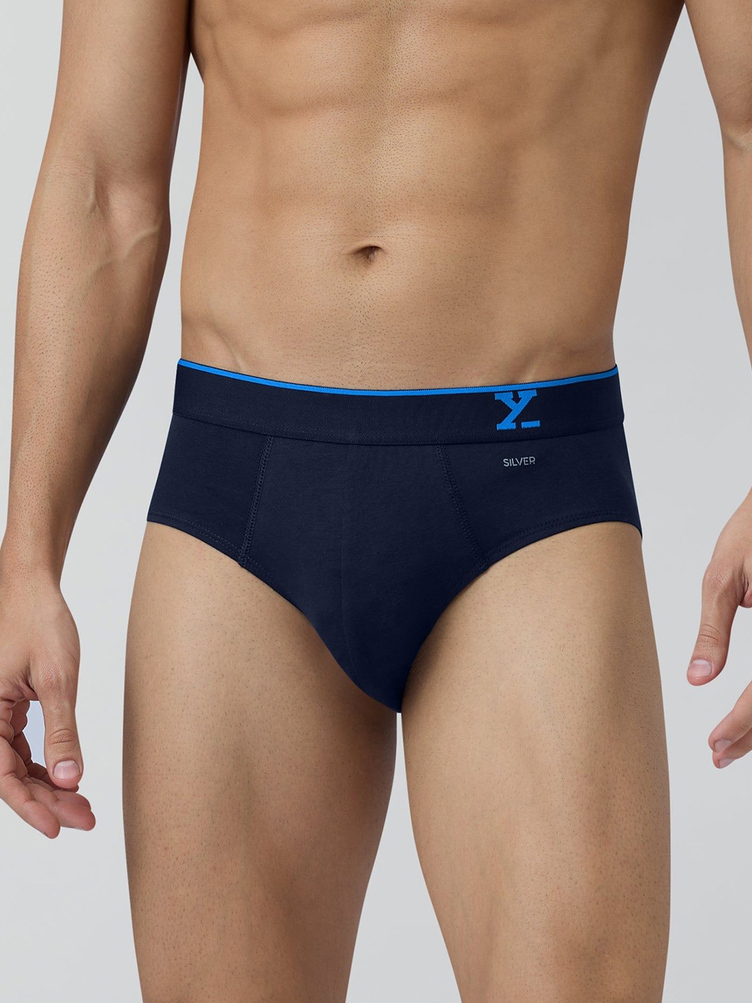 

XYXX Men Pack Of 3 Traq Cotton Briefs XYBRF3PCKN1058, Blue