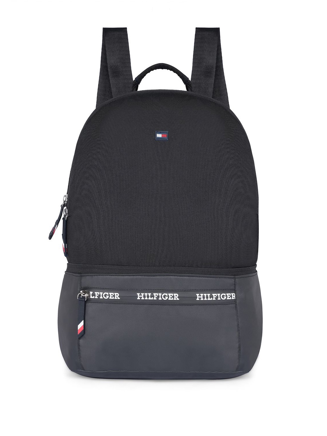 

Tommy Hilfiger Unisex Colourblocked Backpack Cum Waist Bag Backpack, Black