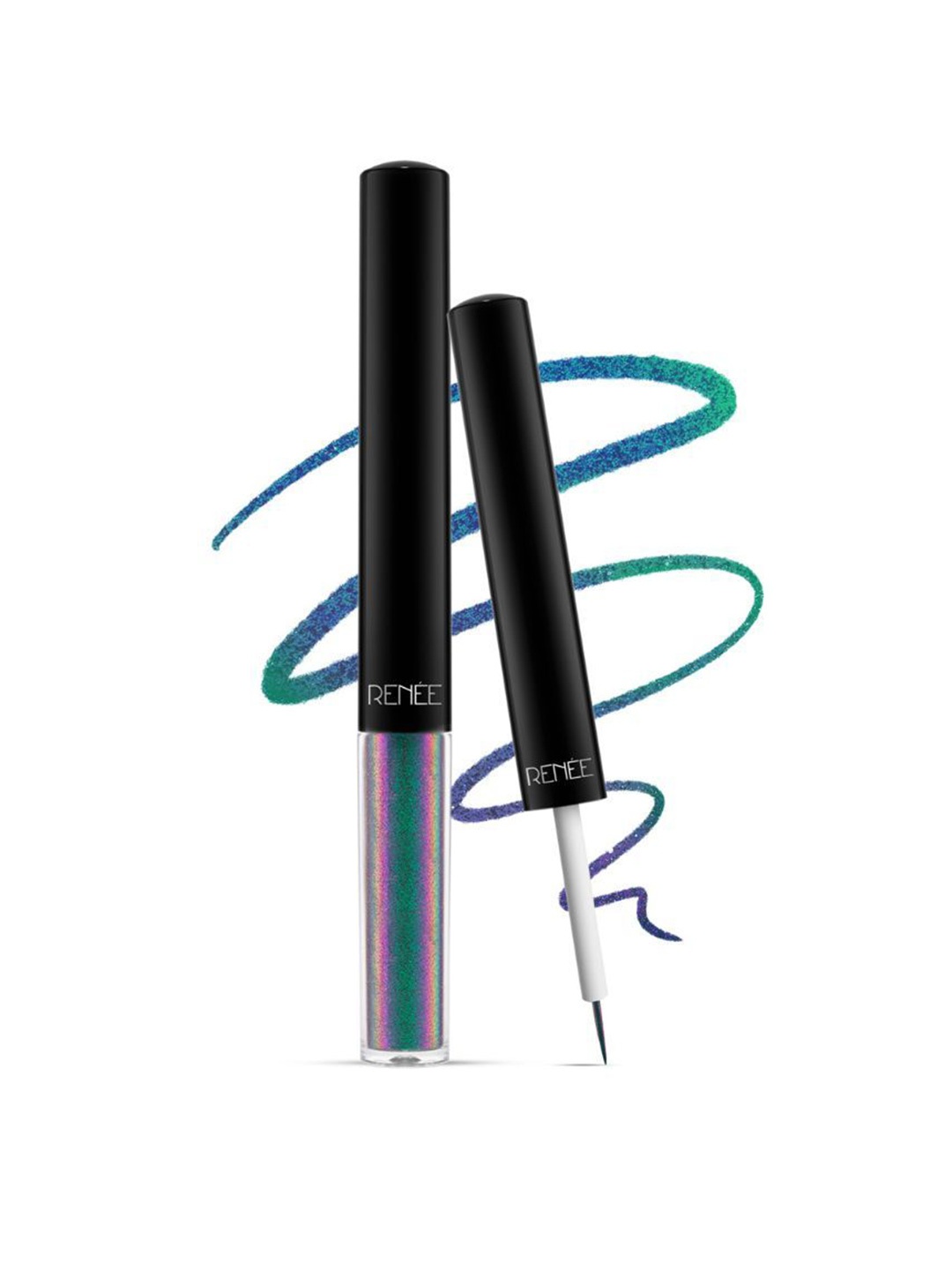 

Renee Holographic Water and Smudge Proof Liquid Eyeliner - 1 ml - Peacock 01, Blue