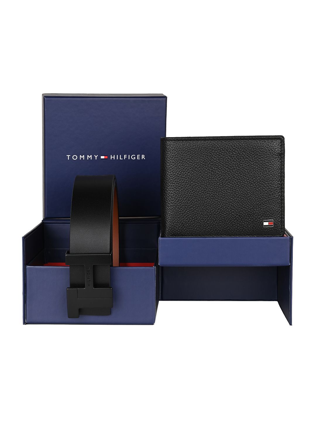 

Tommy Hilfiger Men Wallet and Belt Accessory Gift Set, Black