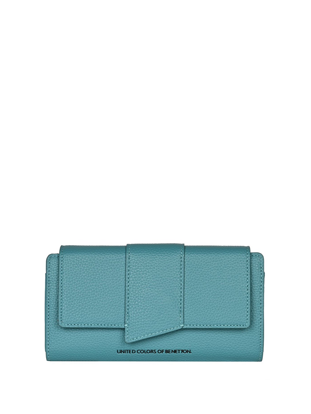 

United Colors of Benetton Women PU Two Fold Wallet, Turquoise blue
