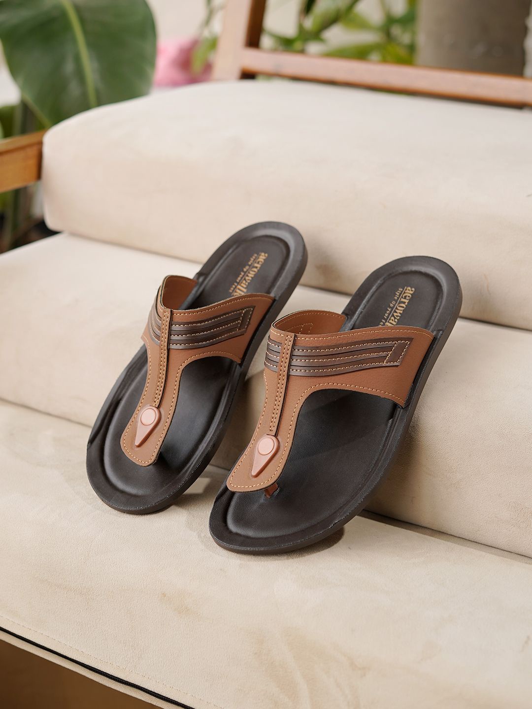 

Aerowalk Men Comfort Sandals, Brown