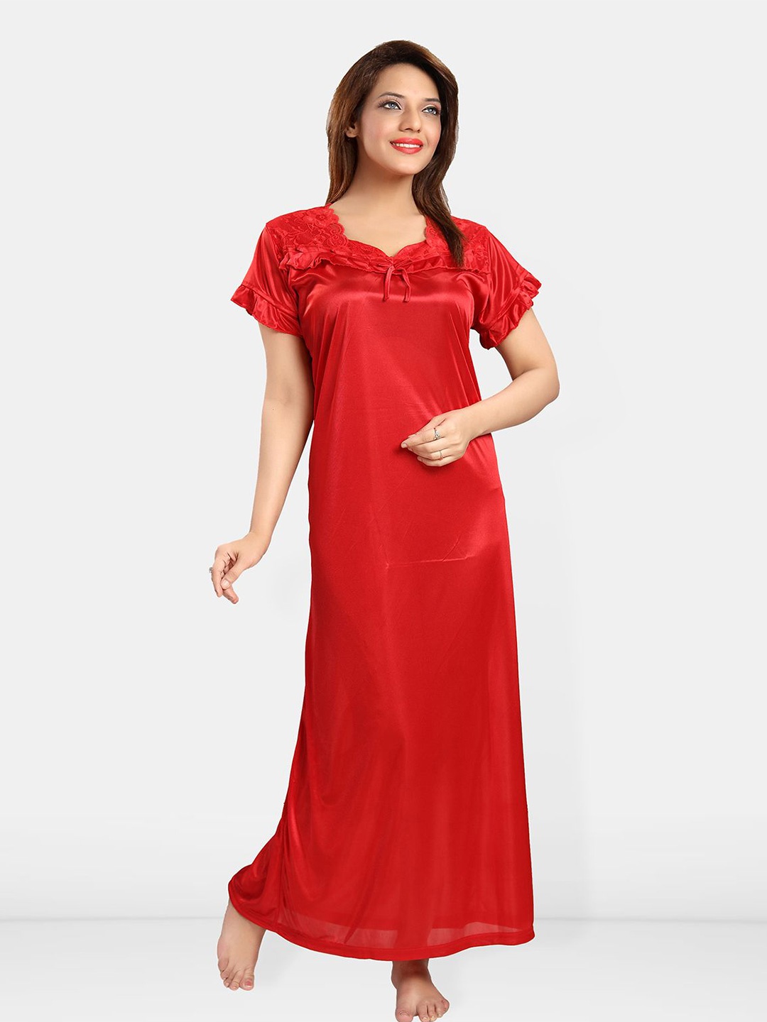 

Be You Women Maxi Nightdress, Red
