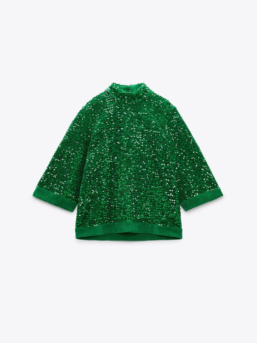 

ZARA Women Opaque Printed Casual Shirt, Green