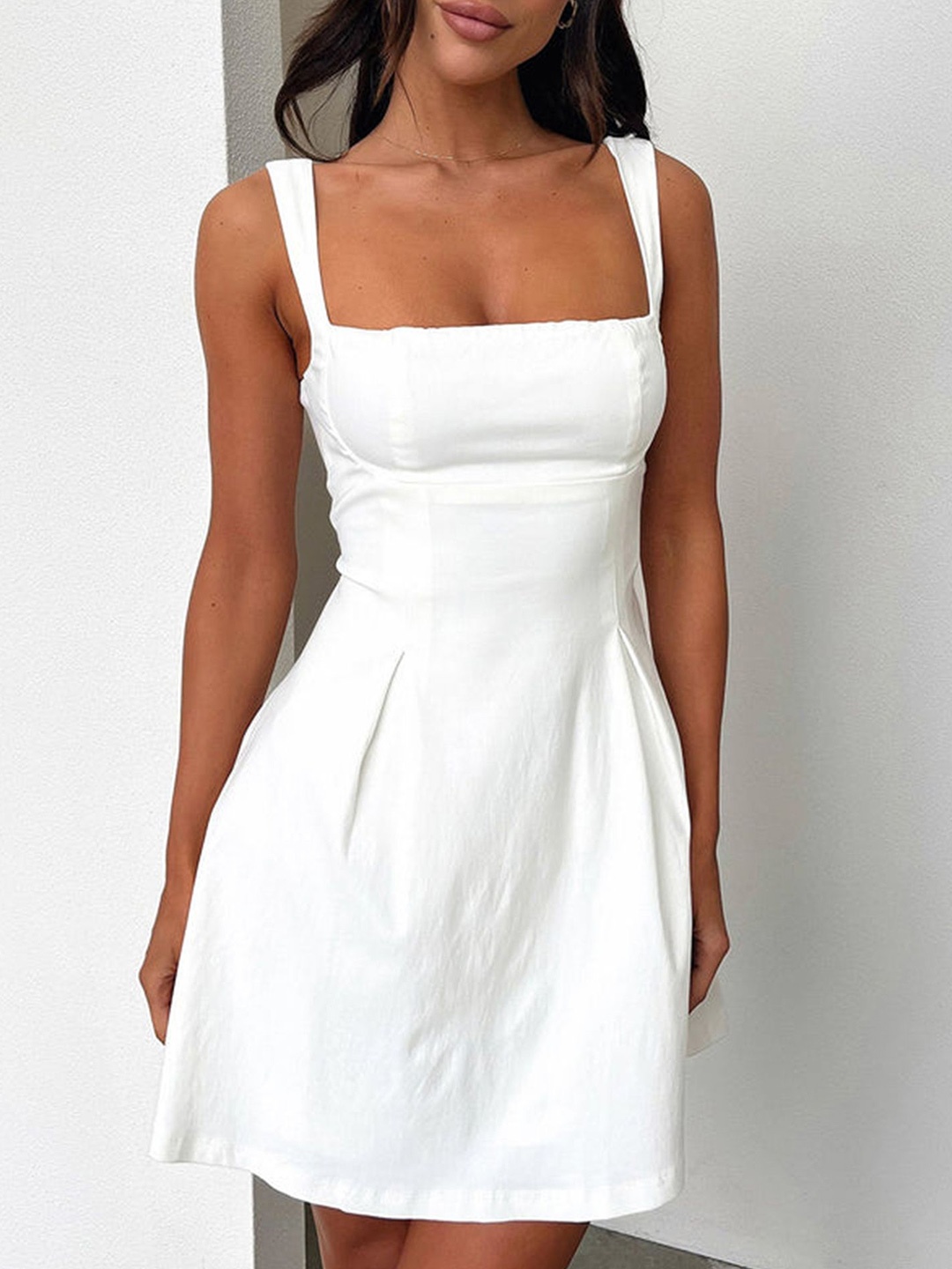 

StyleCast x Revolte Fit & Flare Dress, White