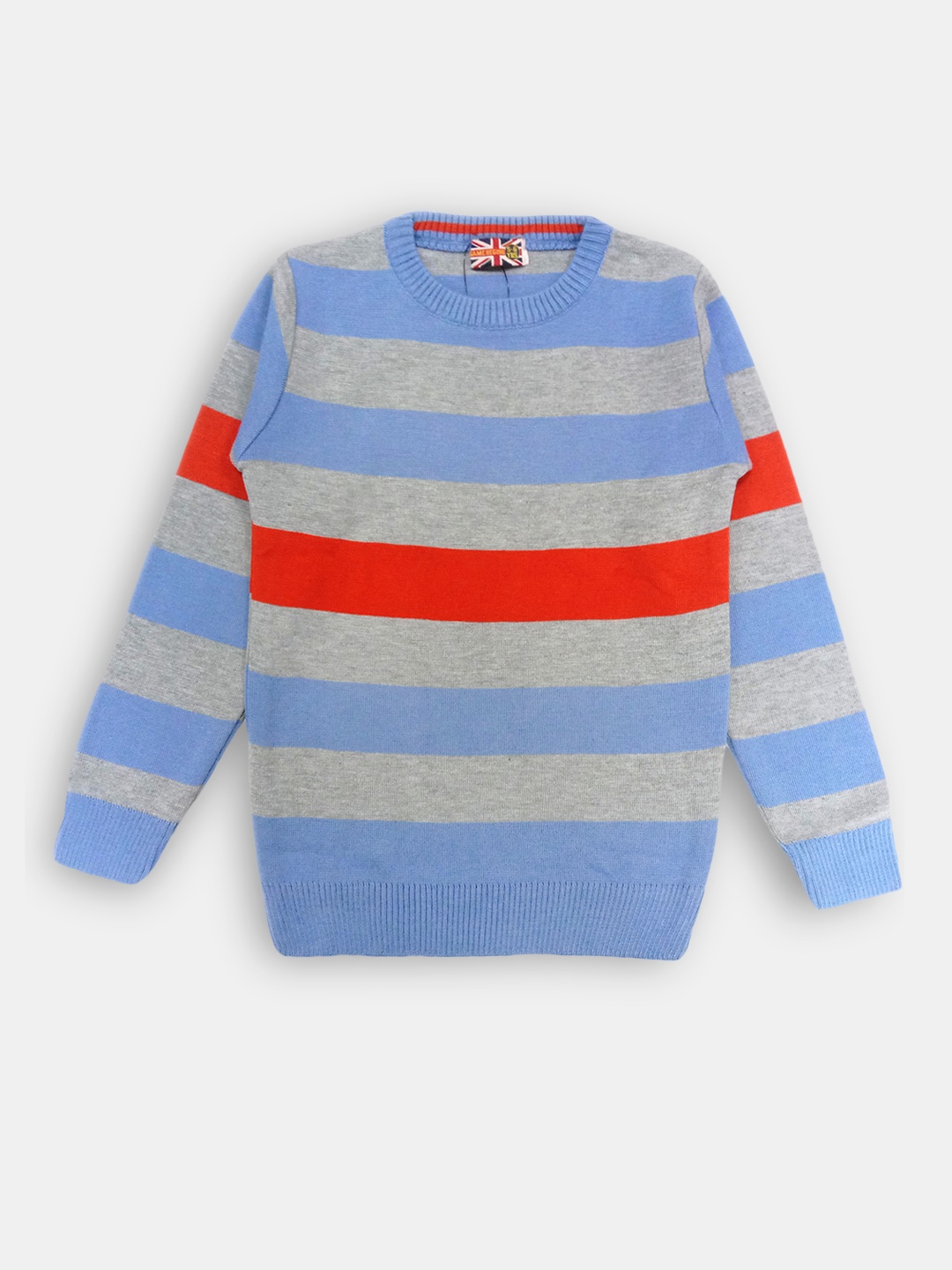 

Here&Now X Game Begins Boys Striped Pullover, Blue