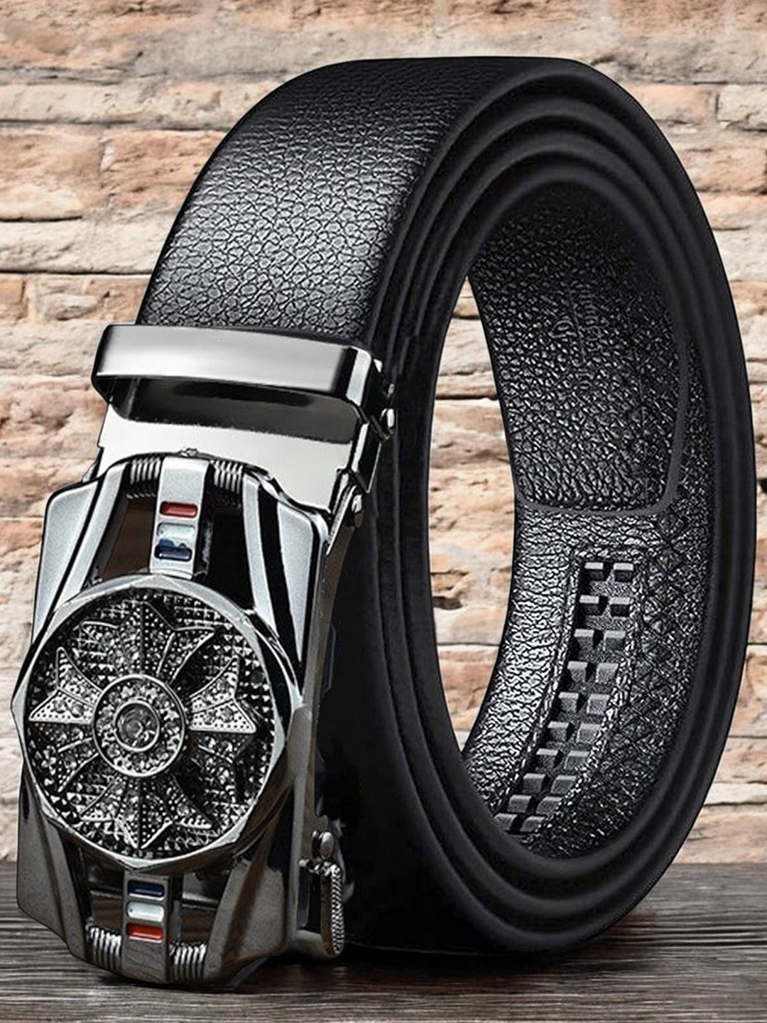 

Provogue Men Textured Belt, Black