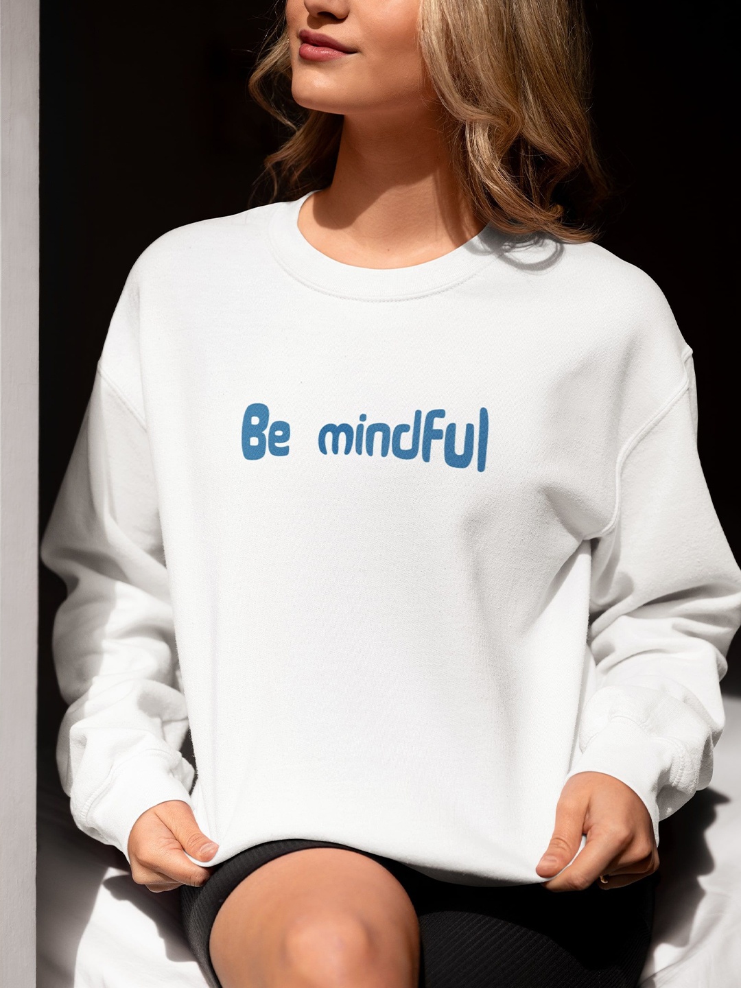 

TheBTclub Men Printed Sweatshirt, White