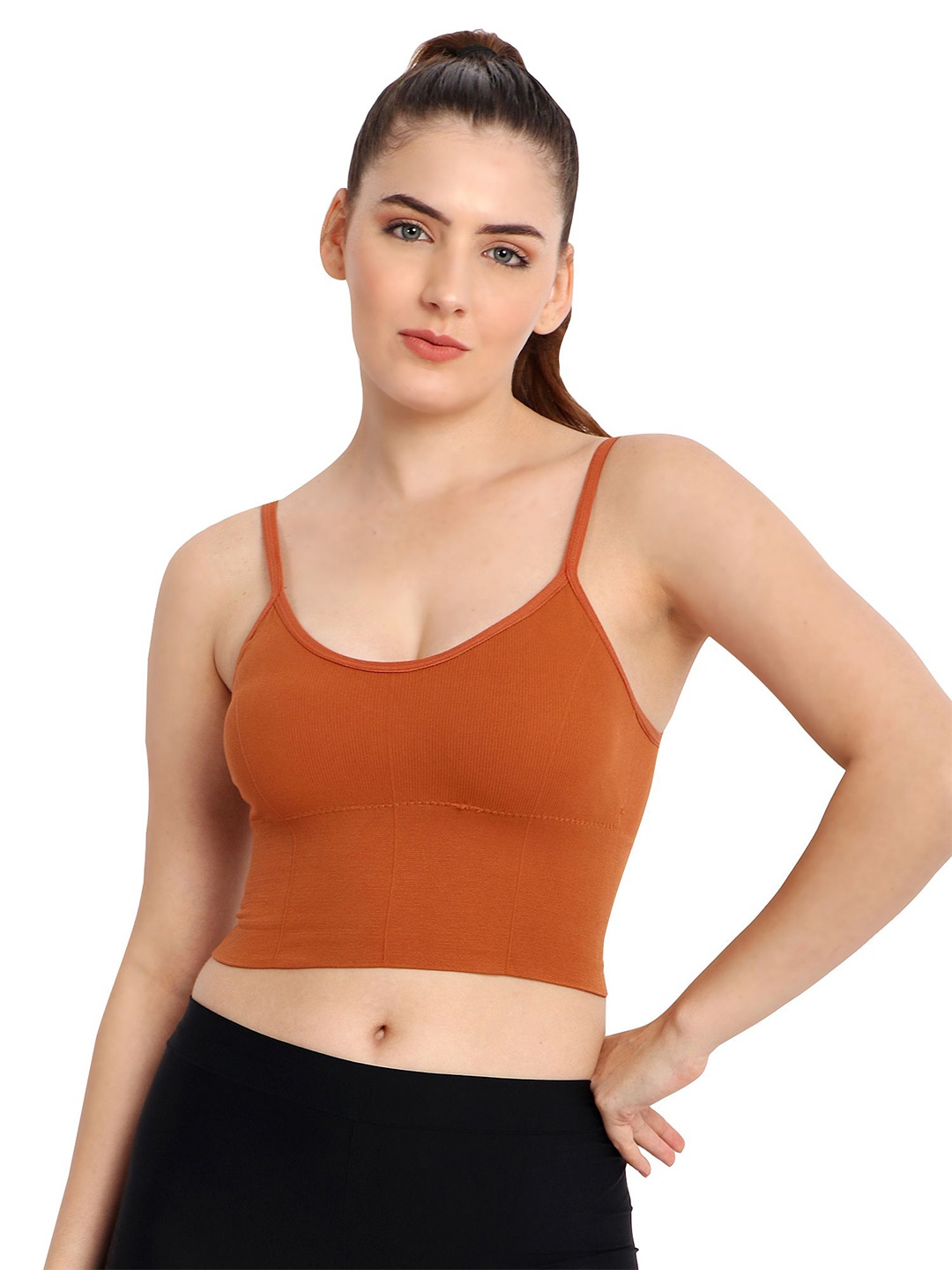 

Flamezia Bra Full Coverage Lightly Padded, Brown