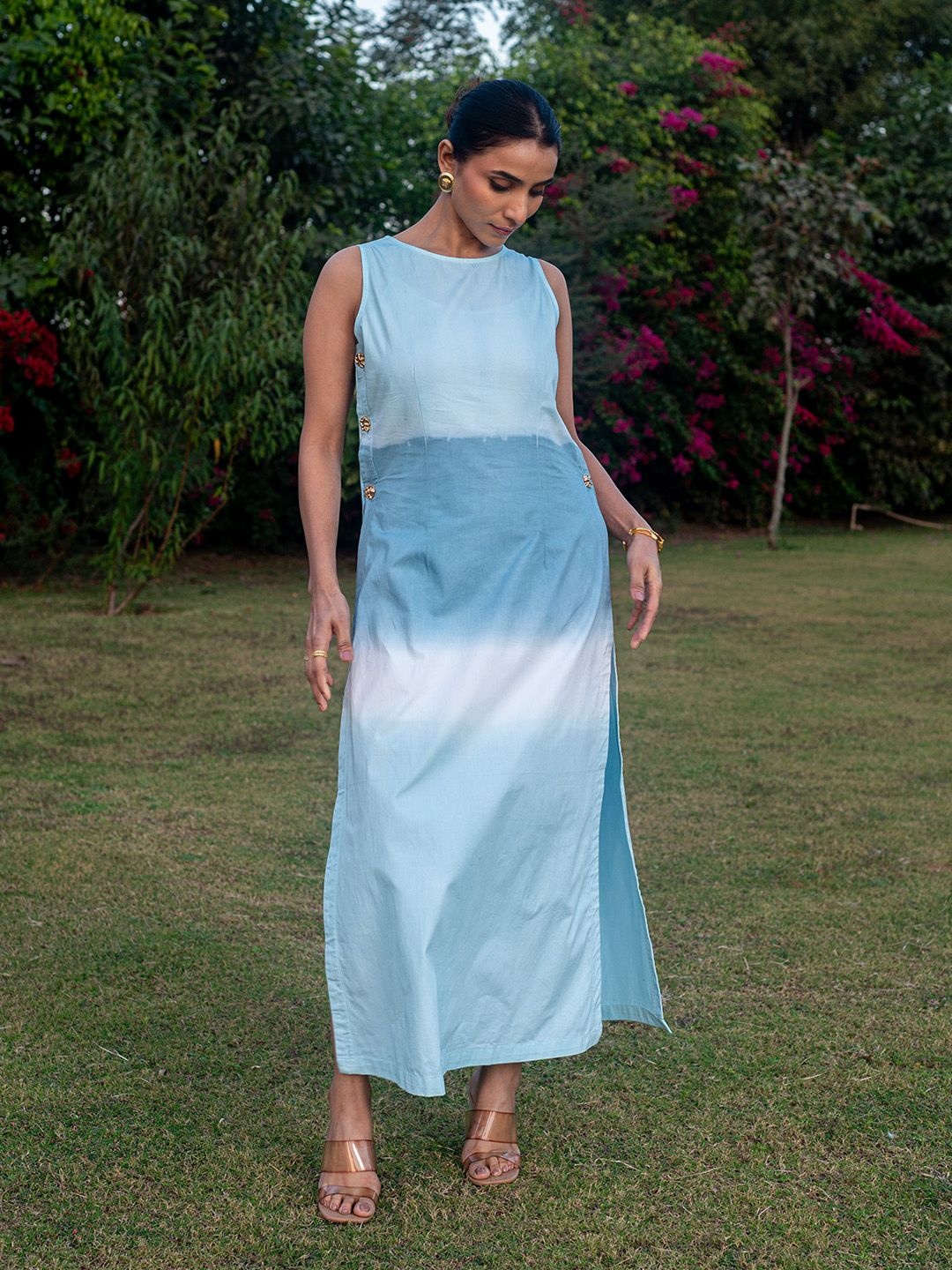 

Dorabi Tie and Dye Dyed Maxi Dress, Blue