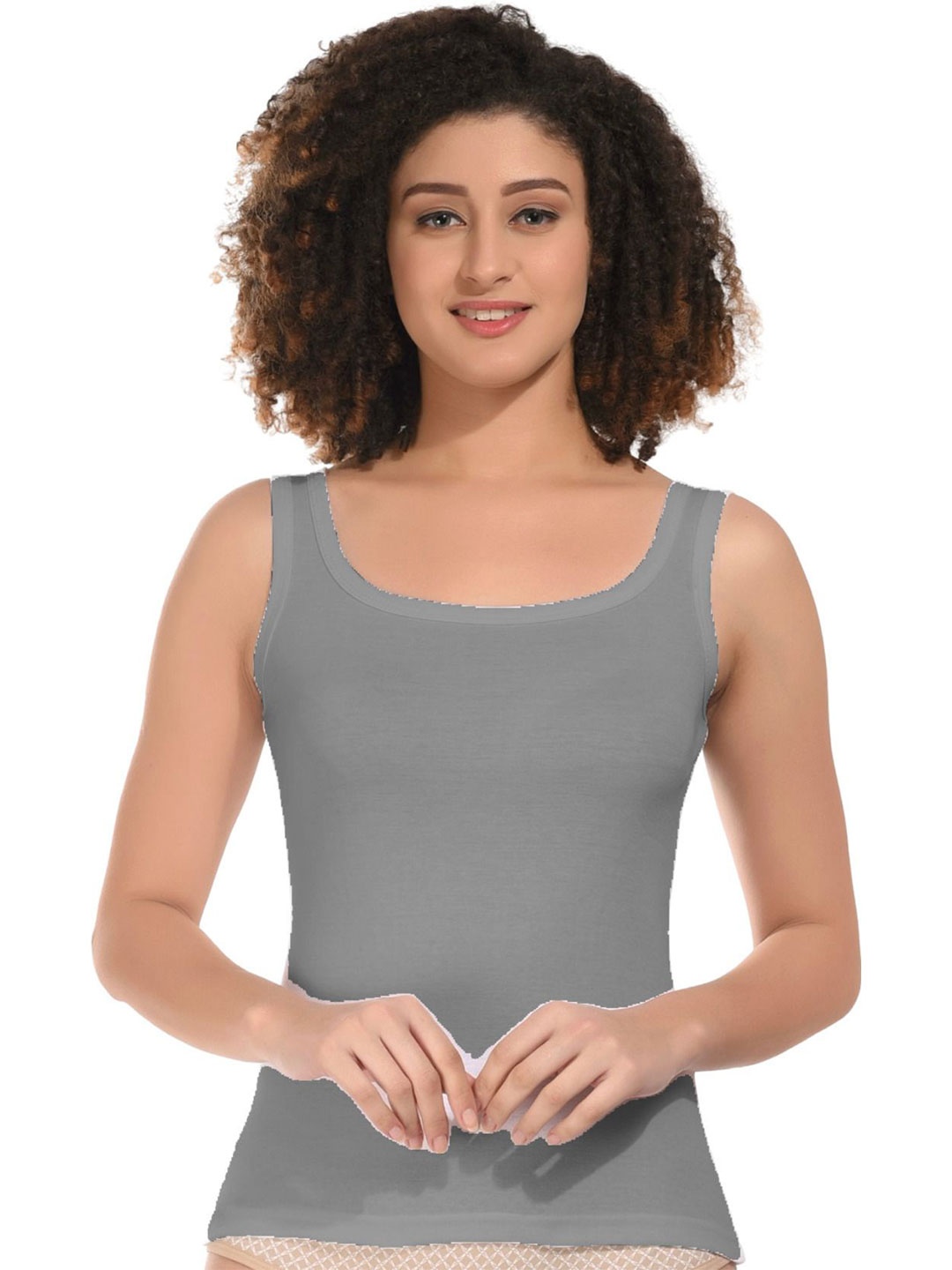 

BODYMIST Cotton Tank Top, Grey