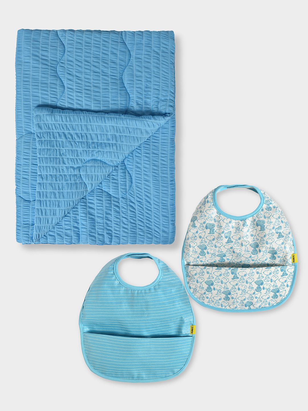 

MiArcus Baby New Born Essentials Gift Set Hamper Including Blanket & Bibs, Blue