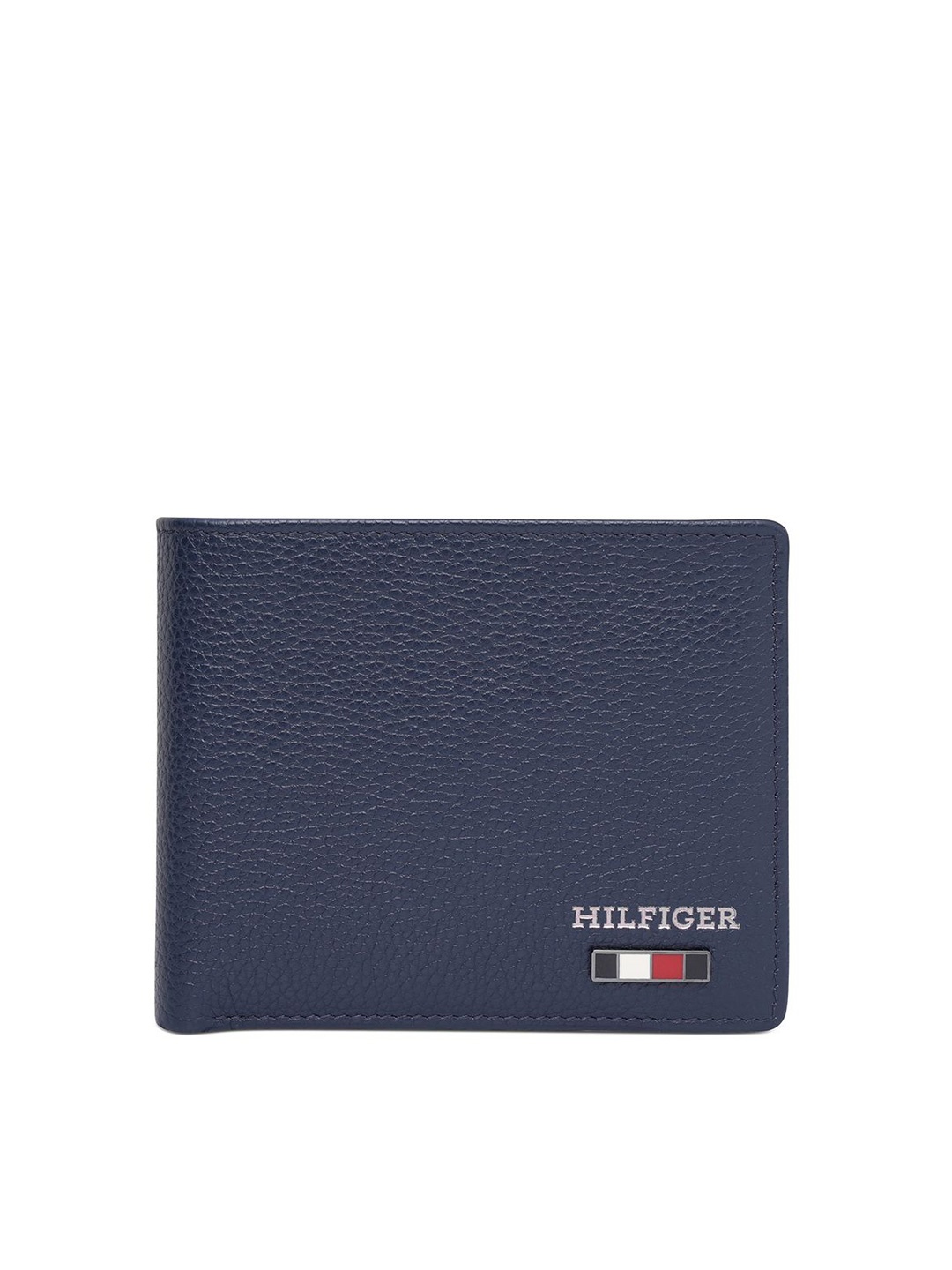 

Tommy Hilfiger Men Leather Two Fold Wallet, Navy blue