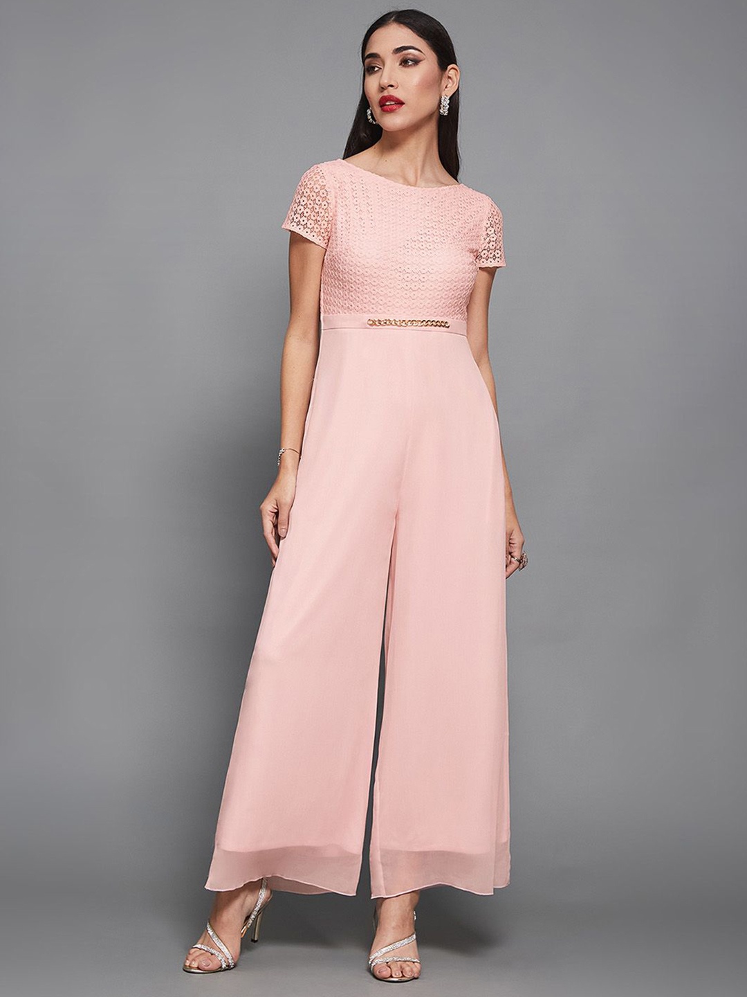 

Miss Chase Culotte Jumpsuit, Pink