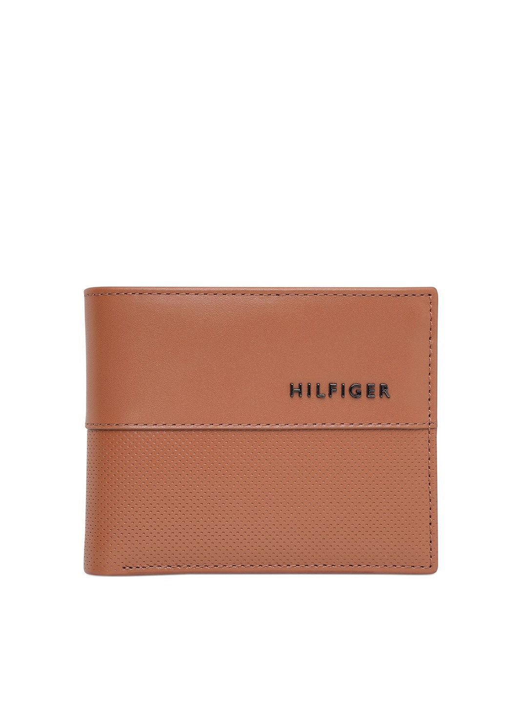 

Tommy Hilfiger Men Leather Two Fold Wallet, Tan