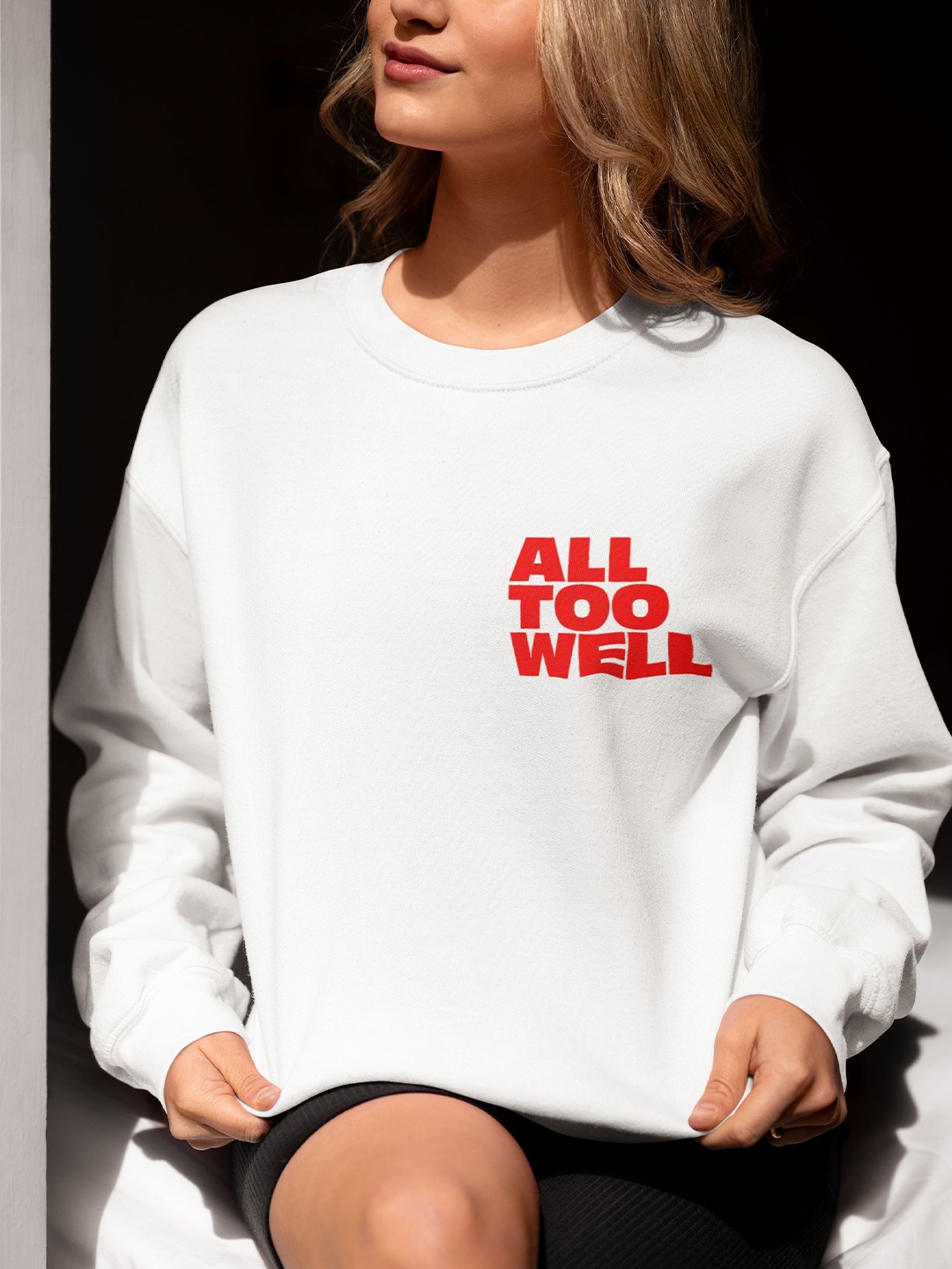 

TheBTclub Women All Too Well Sweatshirt XS, White