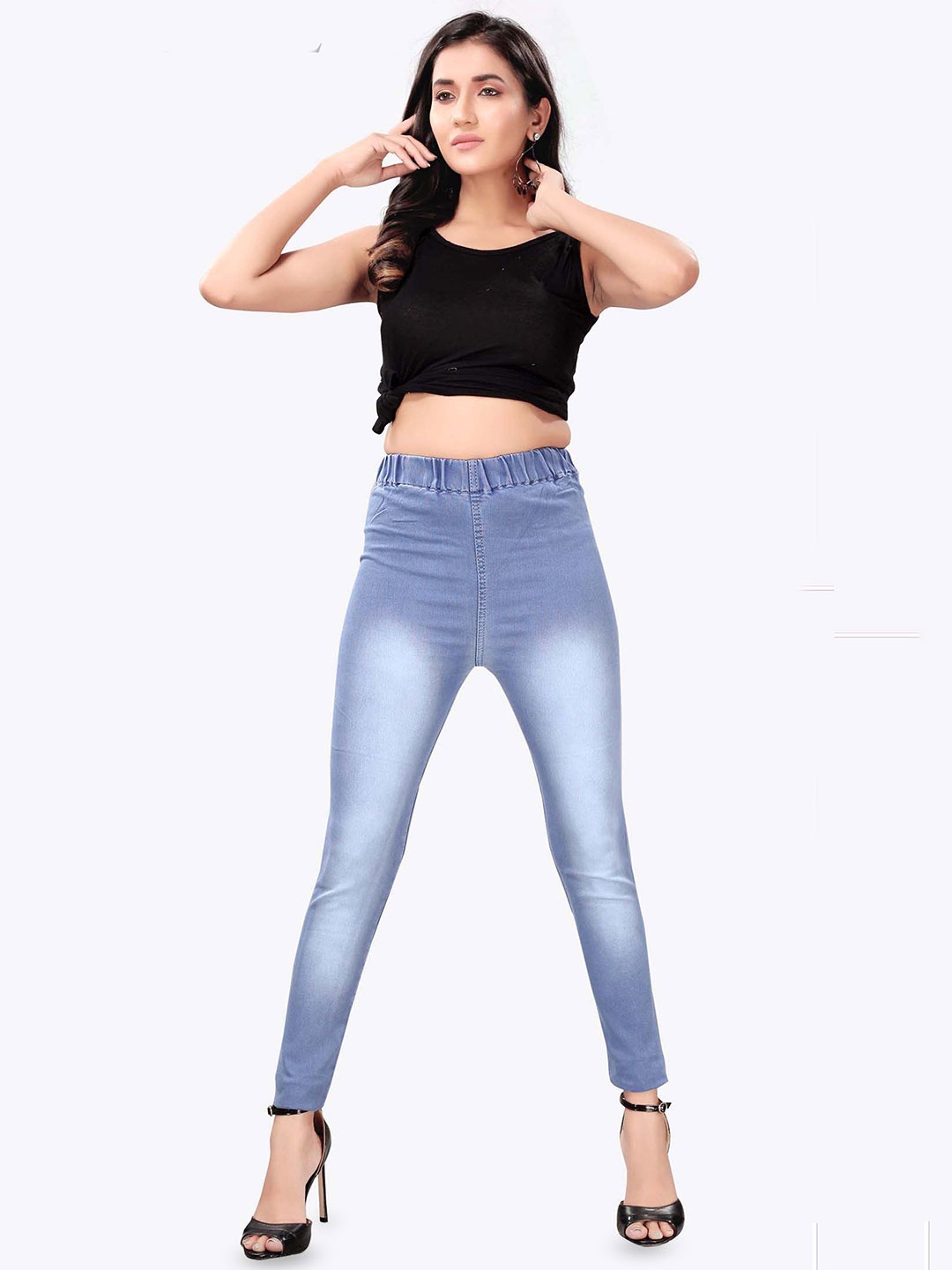 

MM-21 Women Skinny Fit Jeggings, Blue